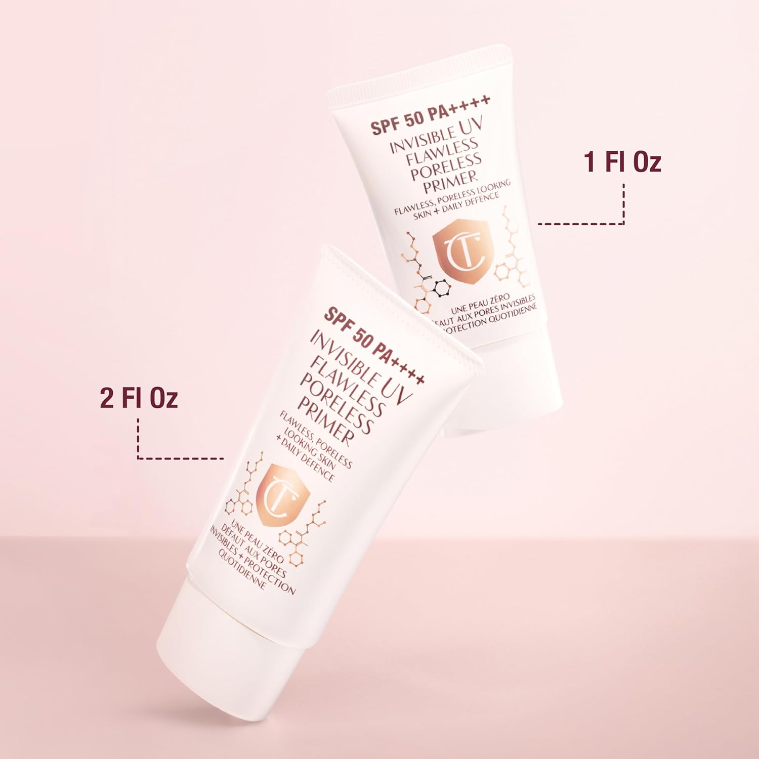 Charlotte Tilbury Invisible UV Flawless Makeup Primer - Broad Spectrum SPF 50 Sunscreen & Poreless Face Primer - Enriched with Hyaluronic Acid to Hydrate, Protect & Prime Skin - Image 6