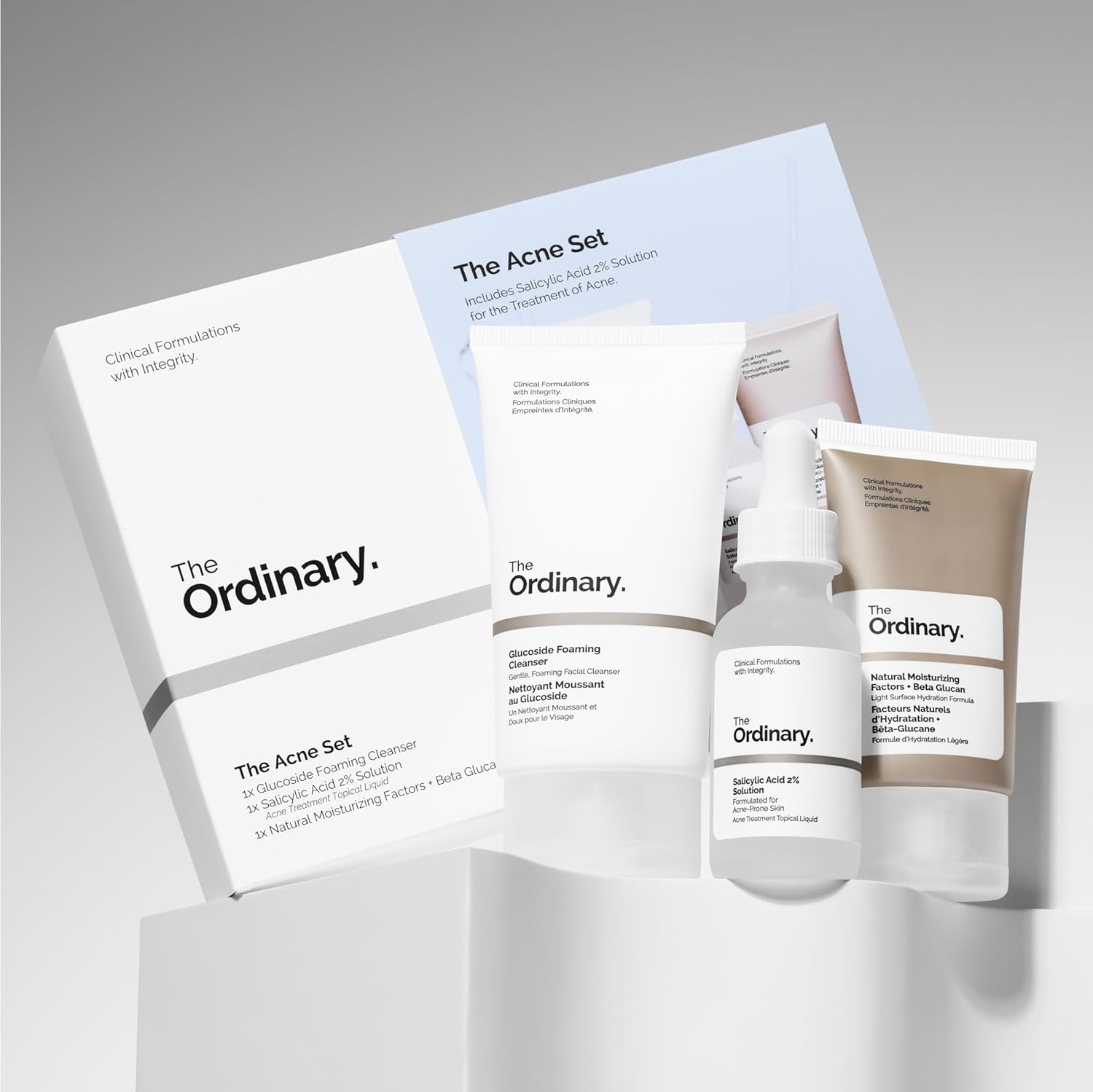 The Ordinary The Acne Set, 3-Step Skin Regimen with Glucoside Foaming Cleanser, Salicylic Acid 2% Solution, and Natural Moisturizing Factors + Beta Glucan | Skin Care Set - Image 4