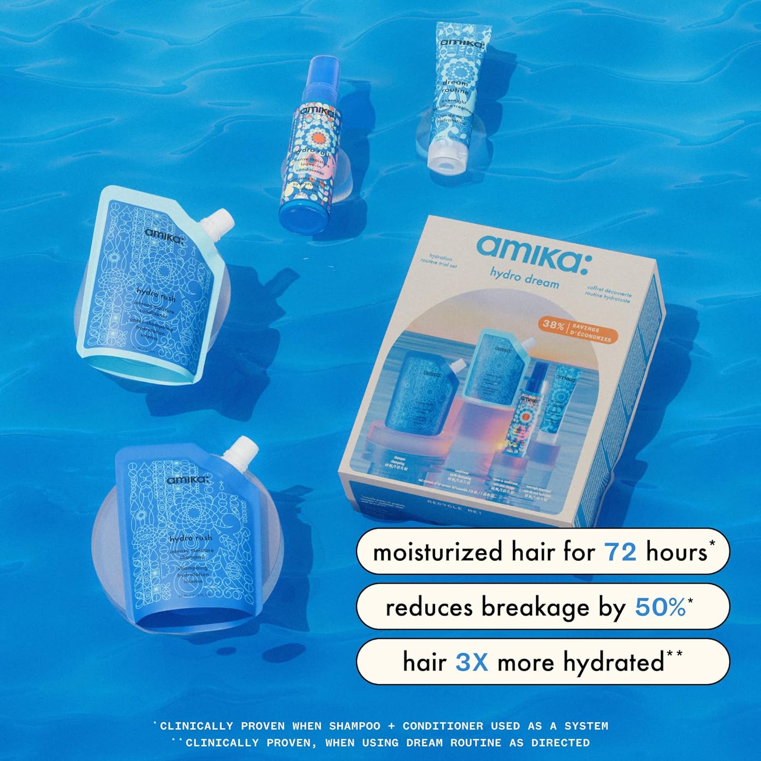 amika hydro dream hair routine trial set - Image 4