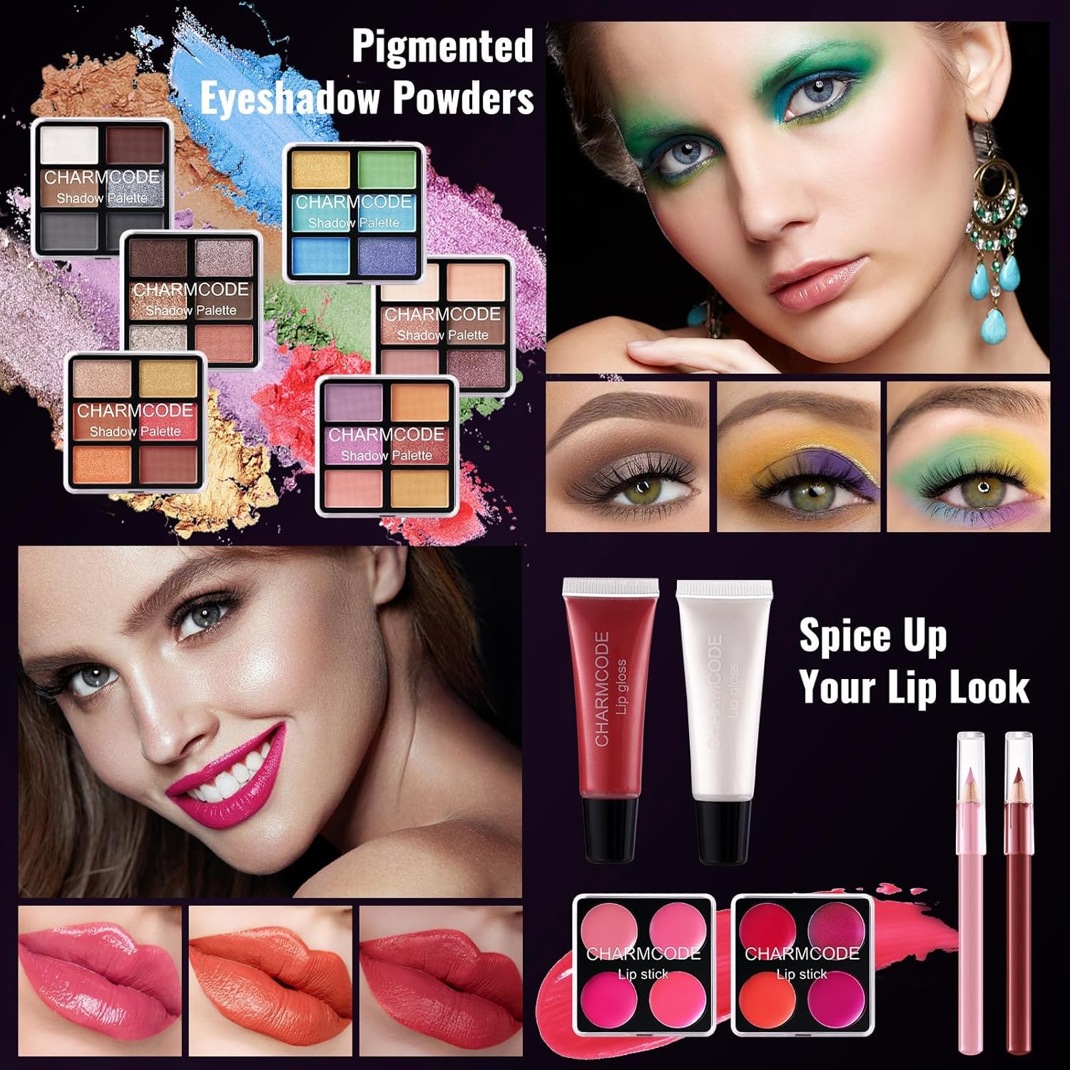 Makeup Kit for Teen Girls & Women Full Kit, Beauty Train Case with Starter Cosmetics Set, Make Up Valentine's Gift Box with Eyeshadow,Lipgloss,Highlight,Blush,Lip&Eye Pen,Brush & More(GoldenBrown) - Image 7