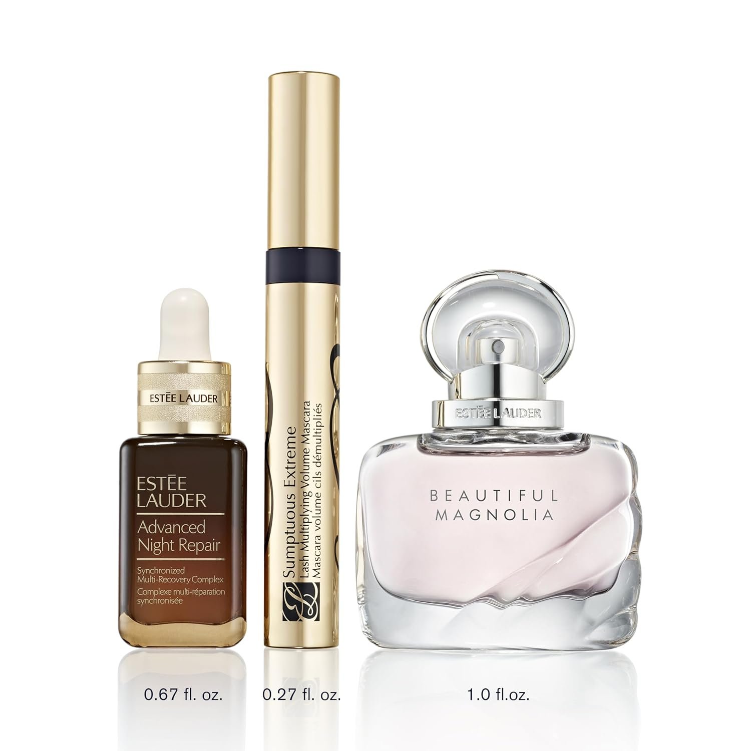 Estée Favorites Gift Set | Amazon Exclusive 3-Piece Set with Full-Size Advanced Night Repair Serum, Full-Size Sumptuous Extreme Mascara & Beautiful Magnolia Fragrance - Image 6