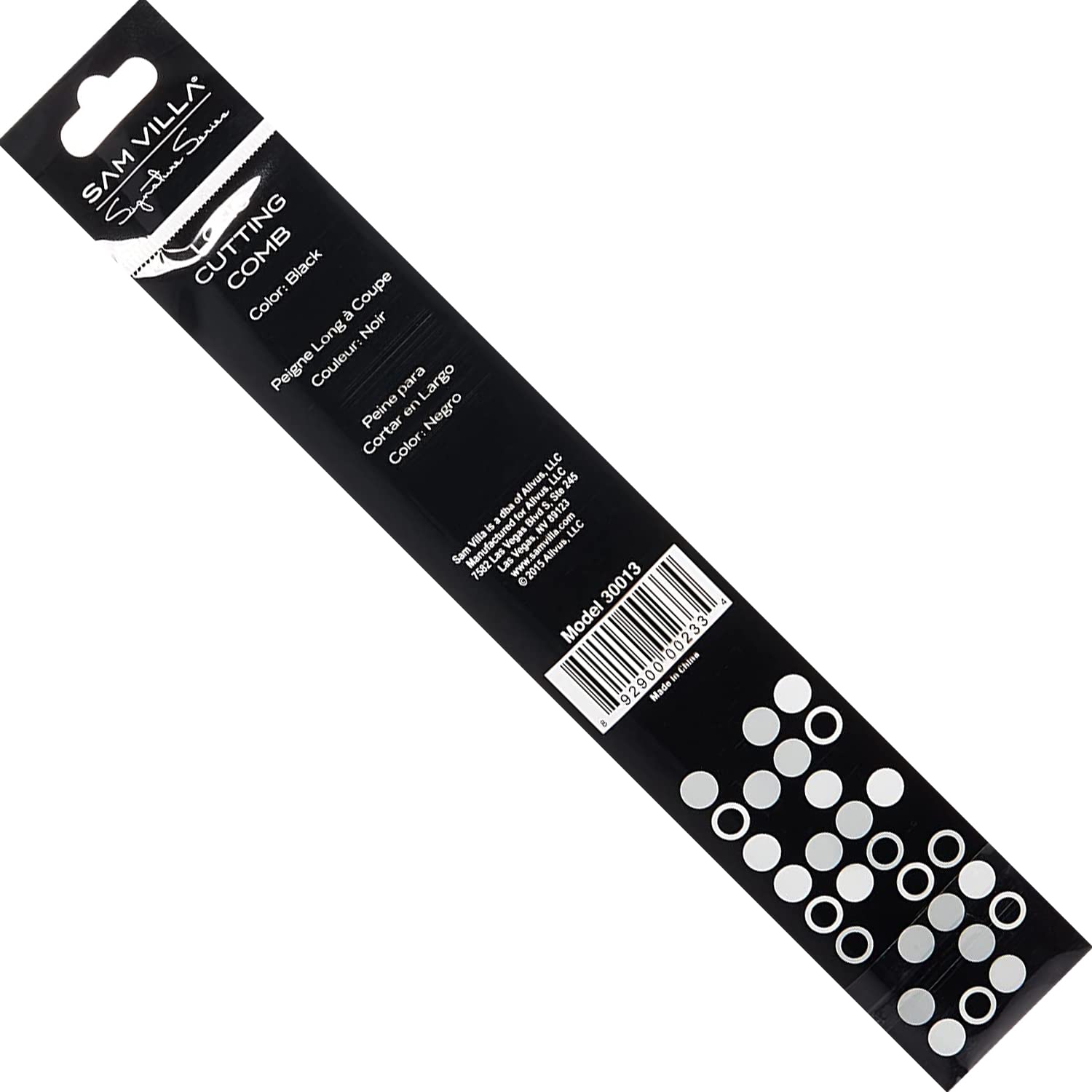 Sam Villa Signature Series Long Cutting Comb - Image 9