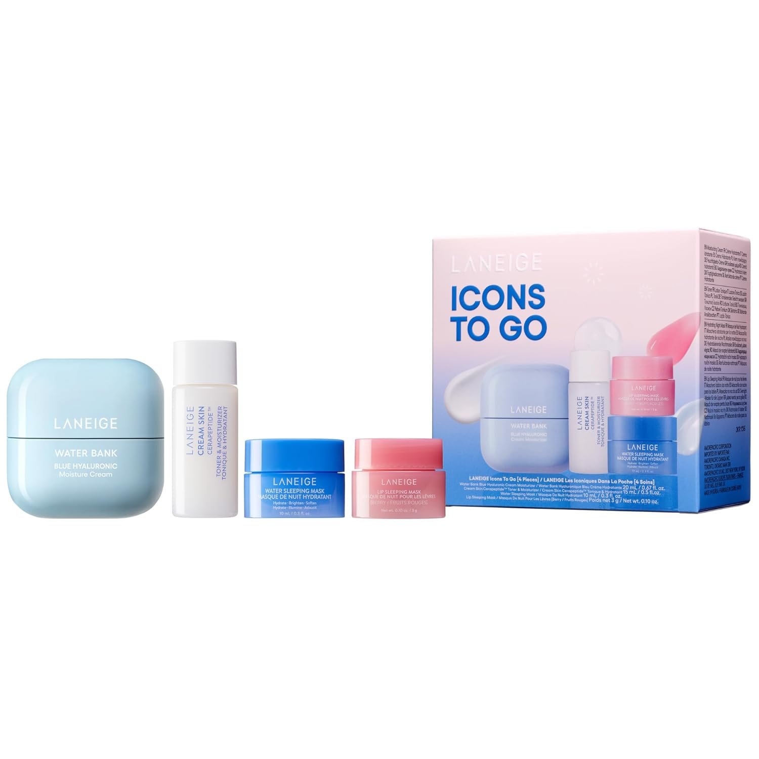 LANEIGE Water Bank Blue Hyaluronic Cream Moisturizer: Hydrating Korean Face Cream with Squalane & Ceramide for Skin Barrier Support, Dermatologist-Tested