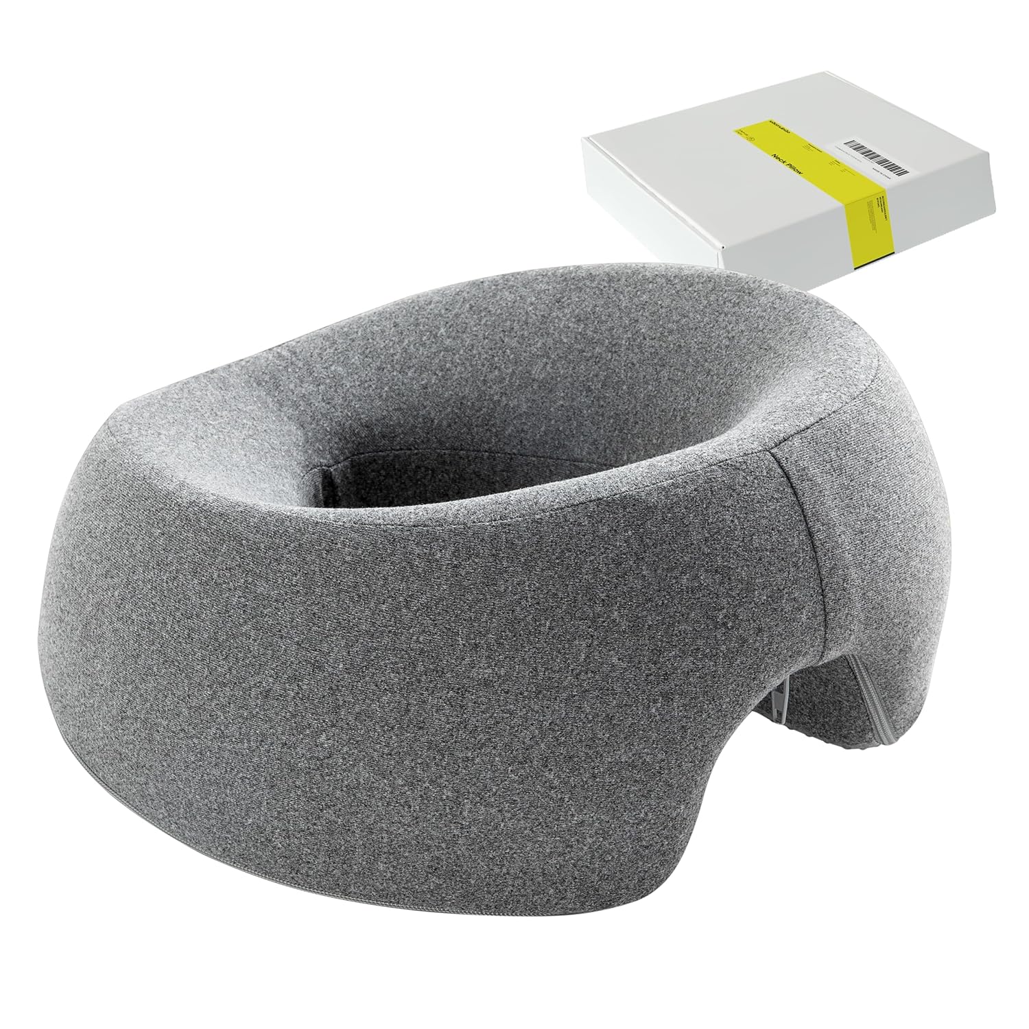 xiaomubiao Face Down Pillows for Massage Table, Massage Headrest for Bed, Face Pillow for Stomach Sleeping, BBL Pillow After Surgery Post Eye Surgery & Vitrectomy Recovery, Removable Cover Grey - Image 9