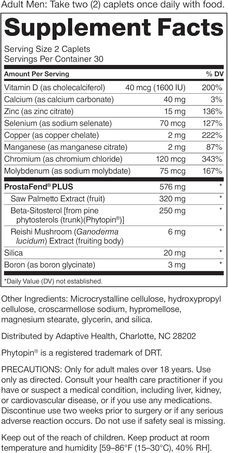 SUPER BETA PROSTATE Advanced with Saw Palmetto - Prostate Health Supplements for Men, Bladder & Urinary Support with Beta-sitosterol, Reishi, Saw Palmetto, Vitamin D, Zinc Oxide, Selenium - 180 Count - Image 7