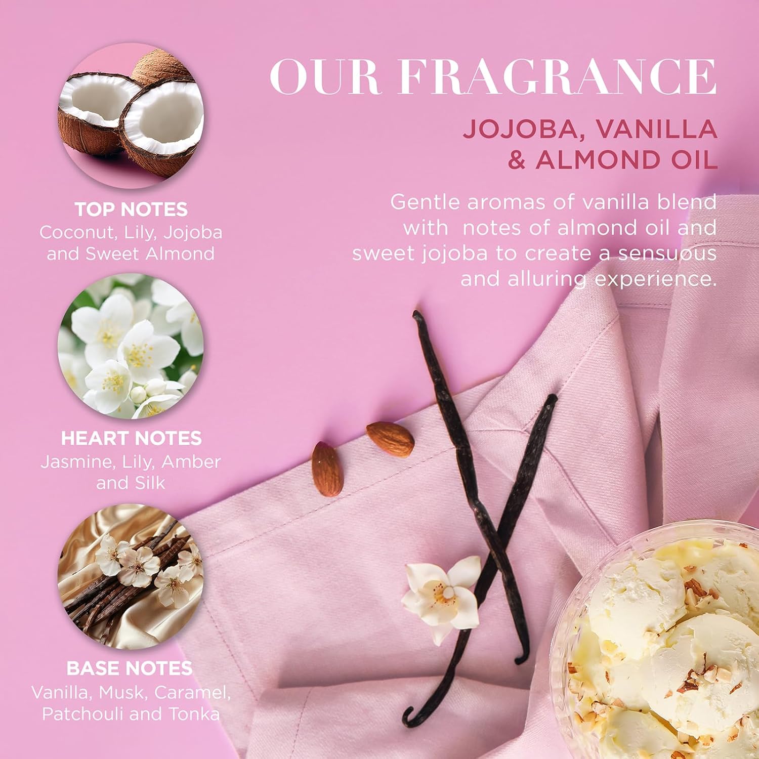 Baylis & Harding Jojoba, Vanilla & Almond Oil Luxury Pamper Present Gift Set - Vegan Friendly - Image 4