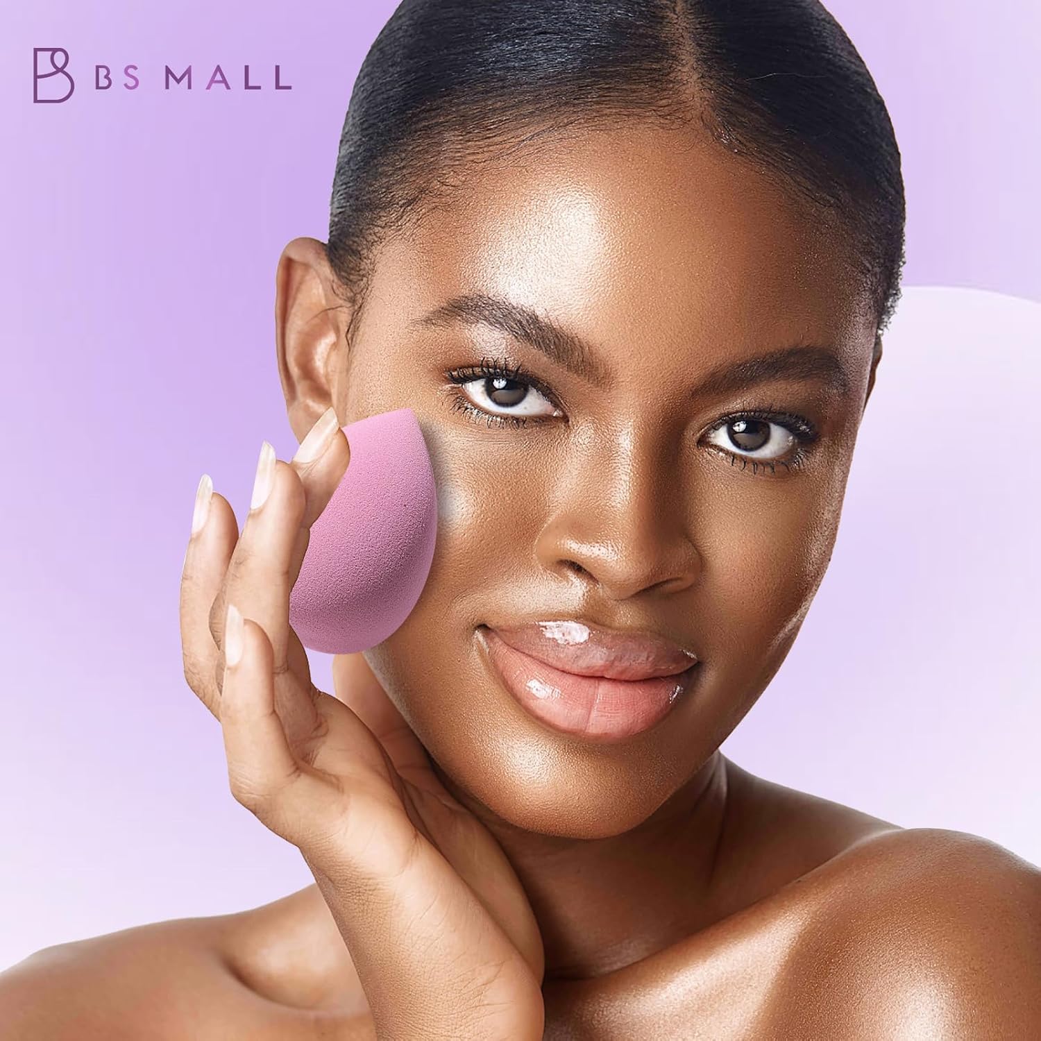 Makeup Sponge Set BS-MALL Triangle Puff 14 Pcs for Liquid, Cream, and Powder, Multi-colored Makeup Sponges and Mini Sponge with Case (A-Purple) - Image 9