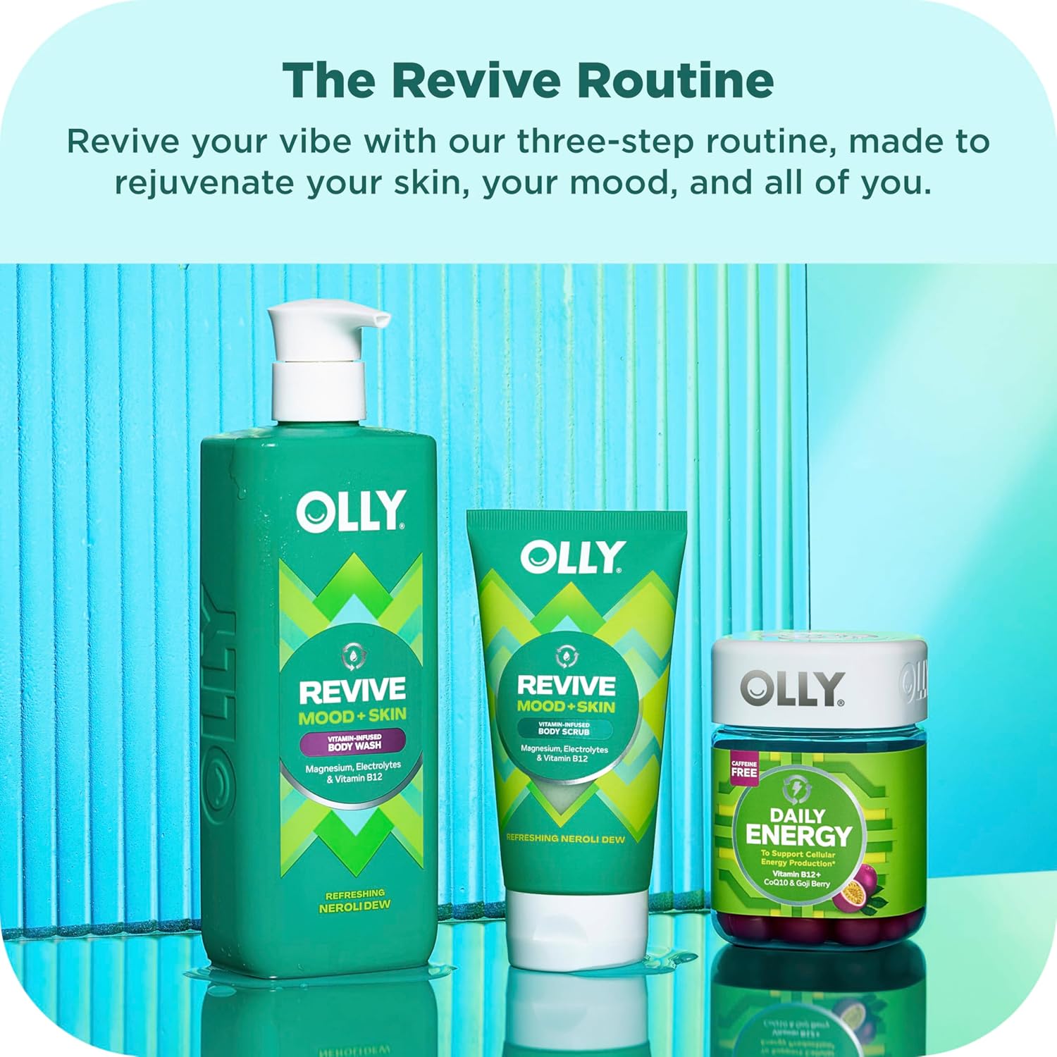 OLLY Body Wash Mixed Pack 4 Count to Restore Skin barrier & Hydrate skin 3 oz - Image 2