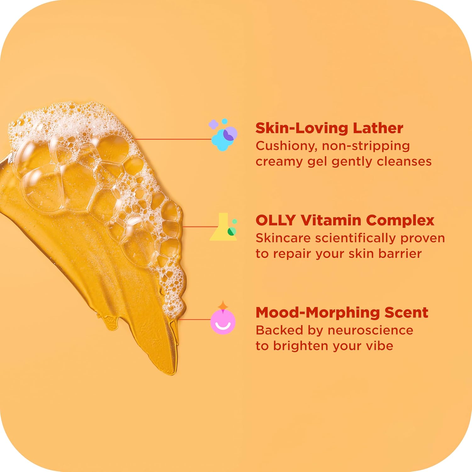 OLLY Body Wash Mixed Pack 4 Count to Restore Skin barrier & Hydrate skin 3 oz - Image 8