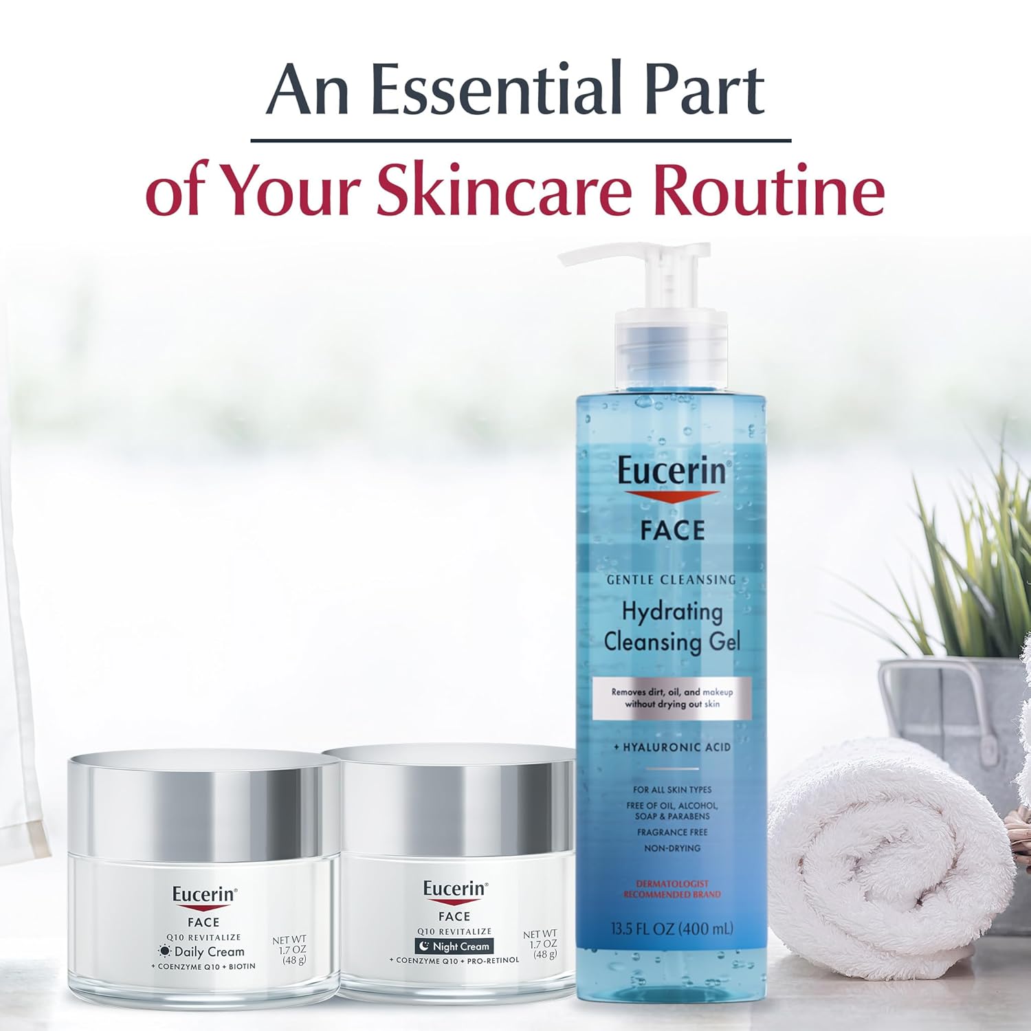 Eucerin Q10 Anti-Wrinkle Night Cream + Pro-Retinol, Facial Cream for Sensitive Skin, 1.7 Oz Jar - Image 9