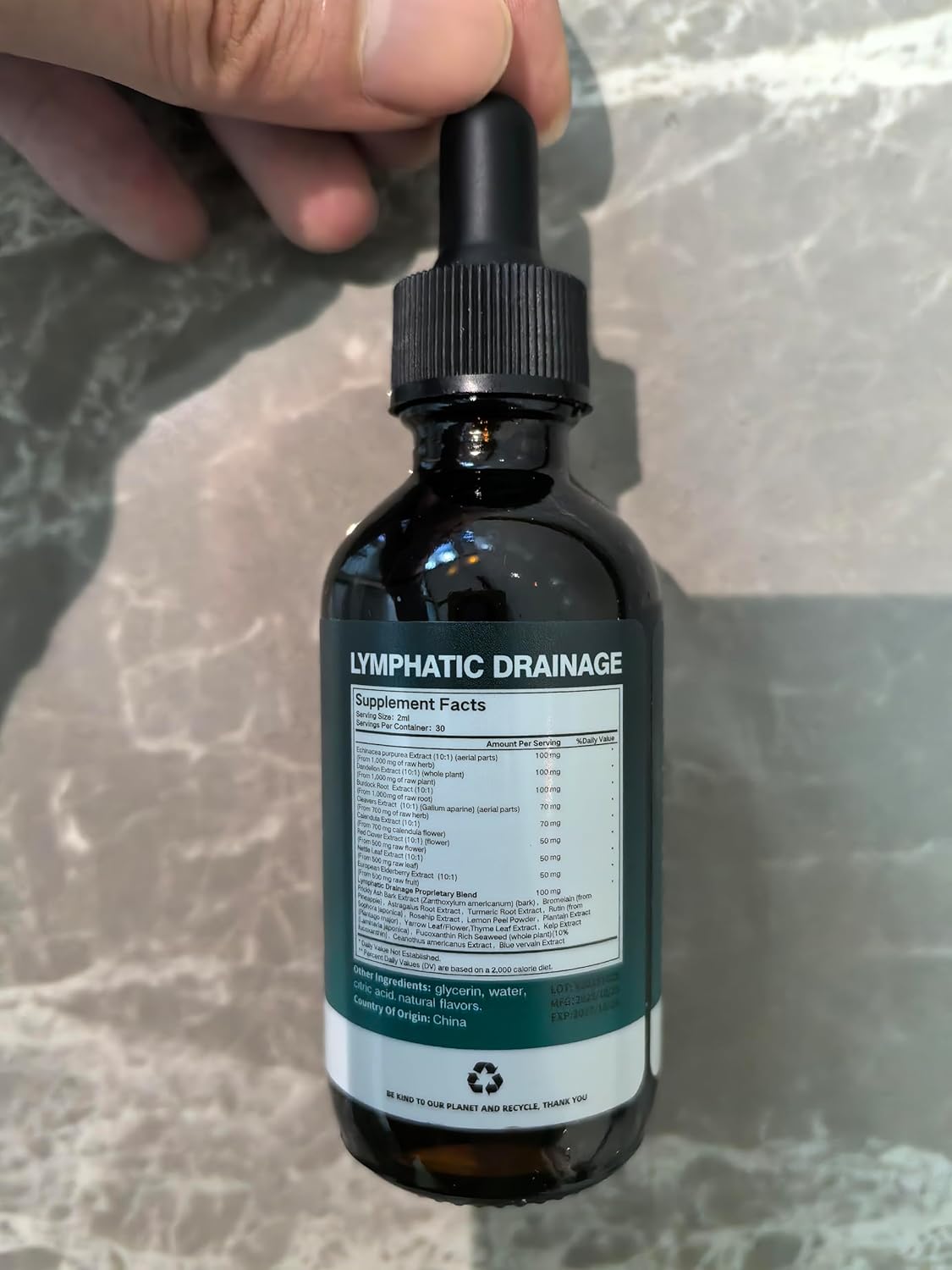 21-in-1 Lymphatic Drainage Drops for Liposomal, Immune & Lymph System Support Supplement for Women & Men with Echinacea, Dandelion, Burdock, Bromelain, Calendula, Turmeric & More, 2 FL OZ - Image 10