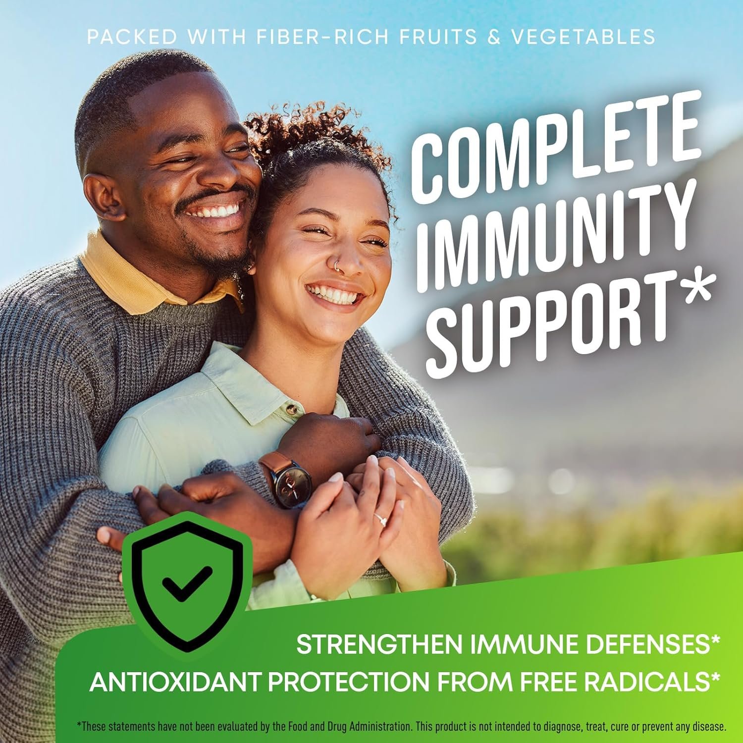 Fruits and Veggies Supplement - High Fiber Supplement for Immunity, Gut & Energy - Super Reds & Super Greens Supplements with Marshmallow Root - 240 Reds and Super Greens Powder Superfood Capsules - Image 3