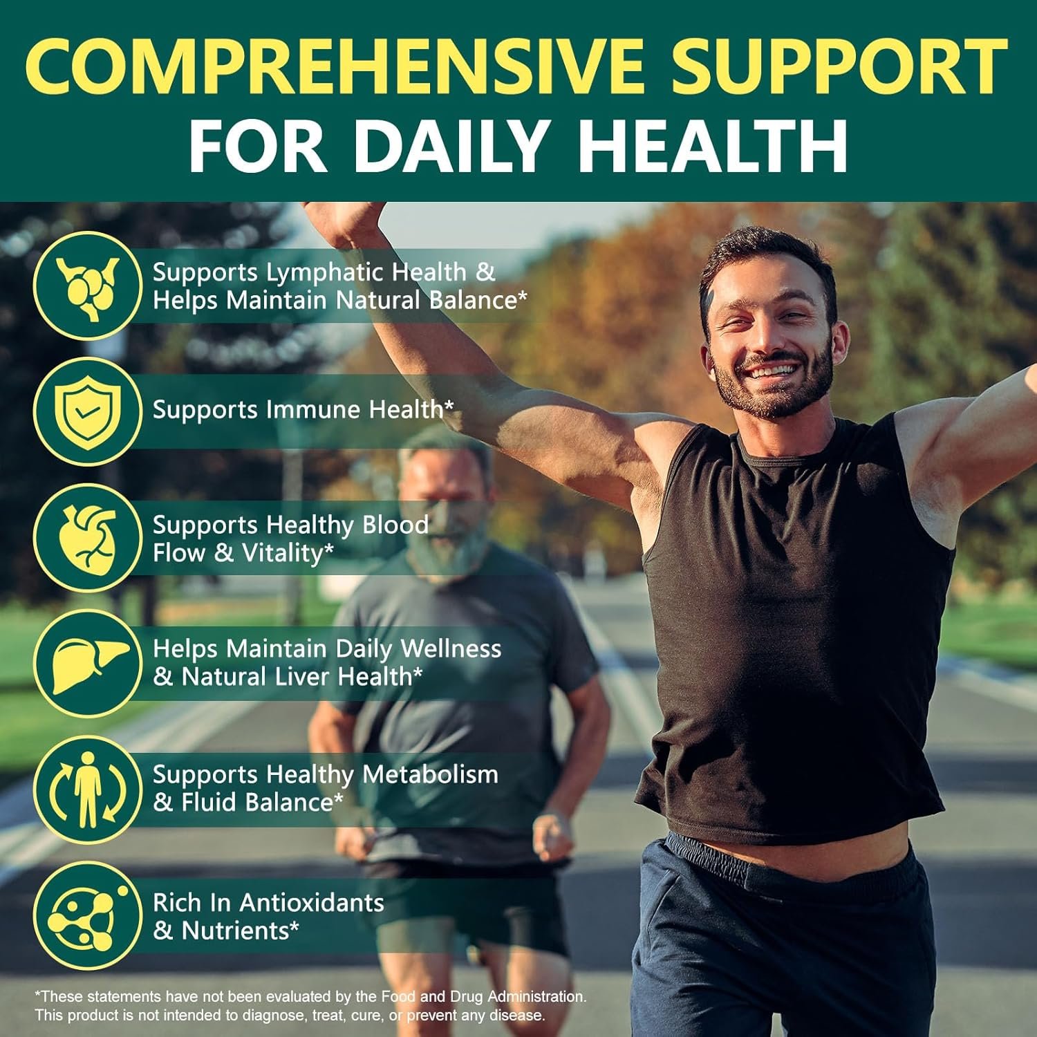 Lymphatic Drainage Supplements, 4275mg Herbal Blend for Immune and Fluid Health for Men Women,with Dandelion, Burdock Root, Echinacea, Turmeric, 60 Softgels for Lymph System Balance - Image 3