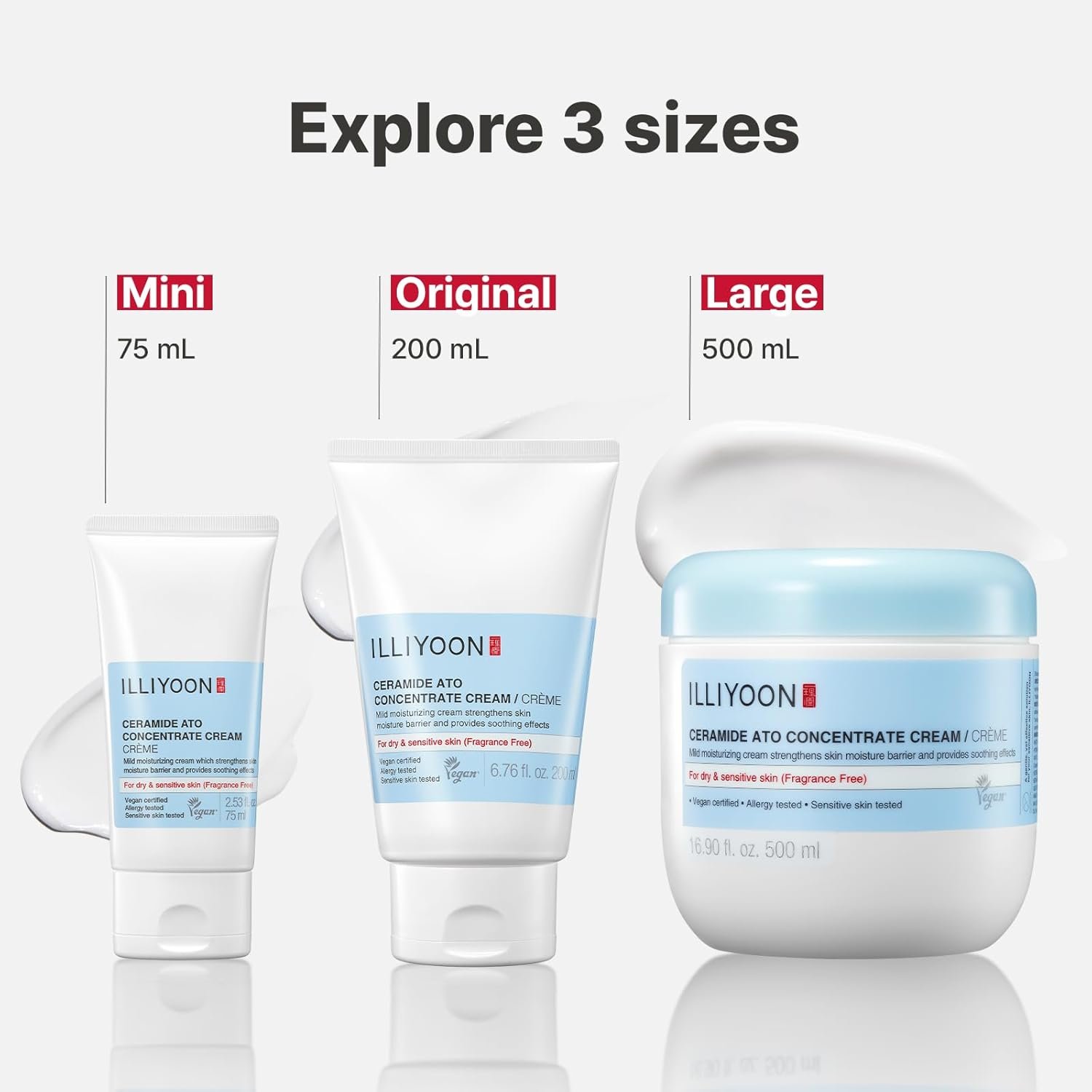Illiyoon Ceramide Ato Concentrate Cream | Moisturizer for Dry & Sensitive Skin, 100hr Lasting Hydration, For Face & Body, Gentle for Infants, Moisture Barrier Repair, Vegan Certified, 6.76 fl.oz. - Image 9