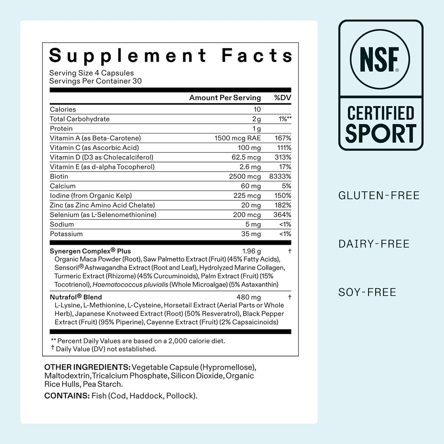 Nutrafol Women's Balance Hair Growth Supplements, Ages 45 and Up, Clinically Proven for Visibly Thicker Hair and Scalp Coverage in 3-6 Months, Dermatologist Recommended - 1 Month Supply Refill Pouch - Image 7