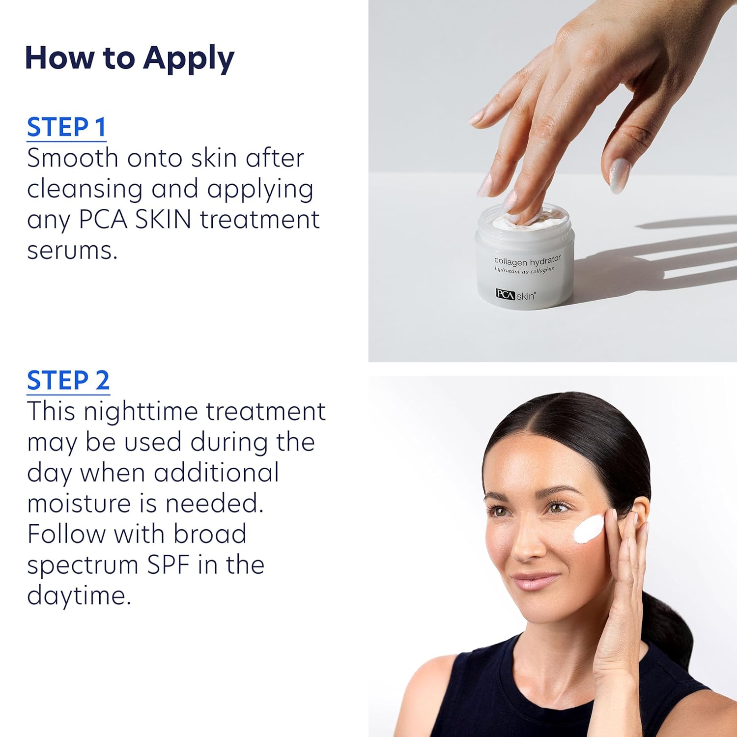 PCA SKIN Hydrating Collagen Cream for Face, Collagen Hydrator Night Cream, Hydrates and Firms Dry Mature Skin, Made with Shea Butter, Olive Fruit Oil, and Sweet Almond Fruit Extract - Image 6
