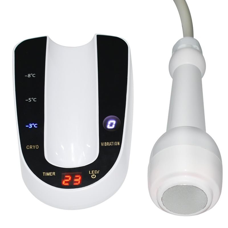 Portable Vibration Cold Hammer Facial Machine With Red Green Blue Light - Image 2