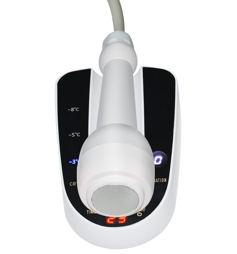 Portable Vibration Cold Hammer Facial Machine With Red Green Blue Light