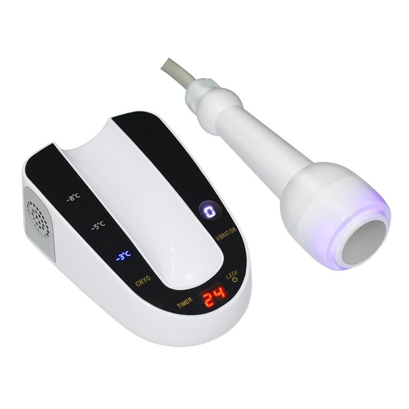 Portable Vibration Cold Hammer Facial Machine With Red Green Blue Light - Image 3