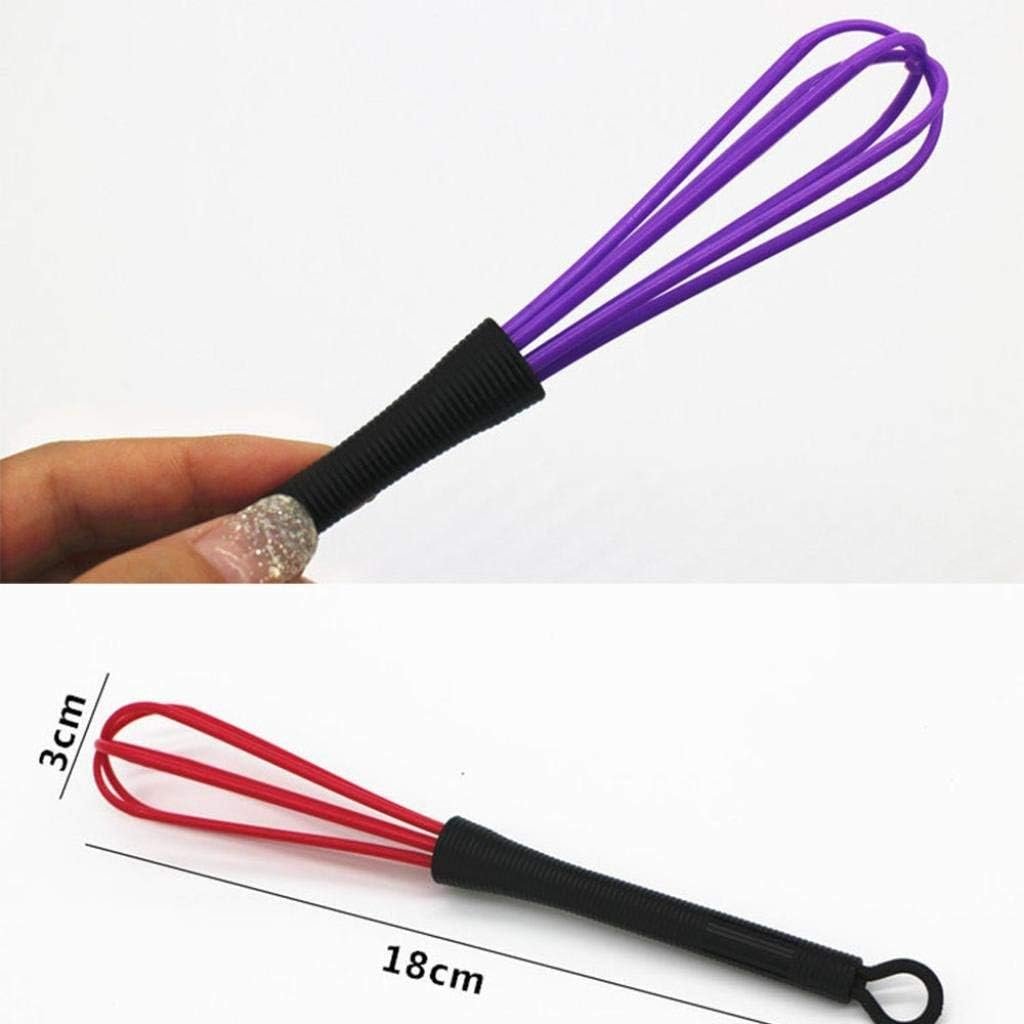 6 Pcs Mini Whisks for Hair Dye Color Mixing, 7 x 1.2 In, Balloon Salon Barber Hairdressing Hair Color Dye Cream Whisk Kitchen, Mixer Tool for Blending, Whisking, Beating and Stirring - Image 3