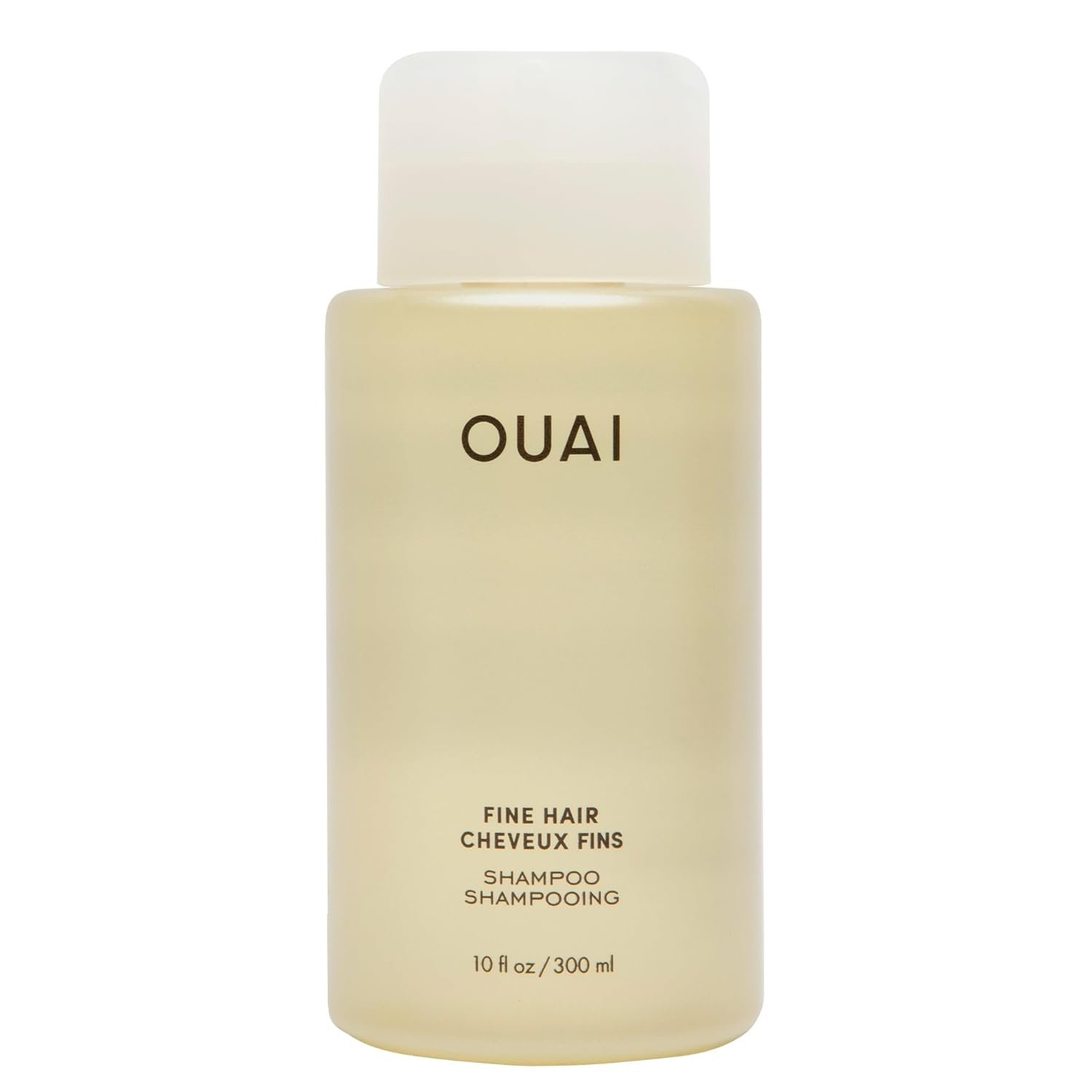 OUAI Fine Hair Shampoo - Biotin Thickening Shampoo for Flat, Thin Hair - Volumizing & Strengthening Keratin & Chia Seed Oil for Women & Men - Lightweight, Color-Safe, Sulfate Free, 10 Oz