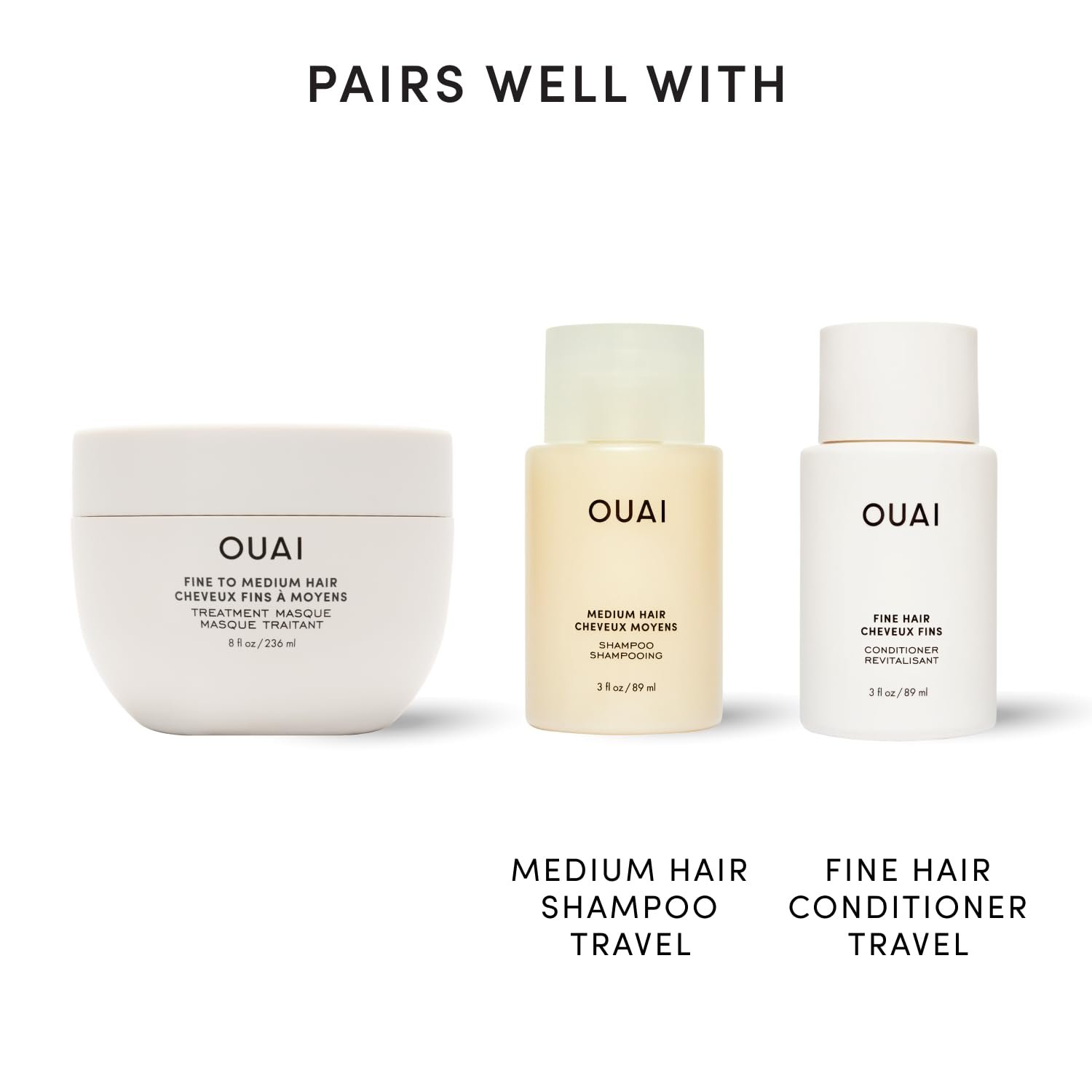OUAI Fine to Medium Hair Treatment Mask - Lightweight Deep Conditioning Hair Mask with Shea Butter, Keratin & Panthenol - Helps Hydrate, Fight Frizz, Strengthen & Repair Damage (3.4 oz) - Image 8