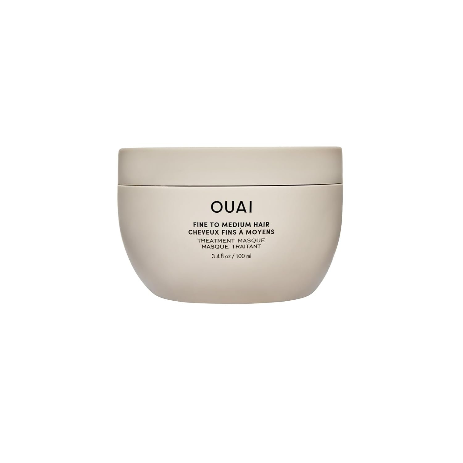 OUAI Fine to Medium Hair Treatment Masque - Mask for Hair Repair, Hydration and Shine - With Shea Butter, Keratin and Panthenol - Paraben, Phthalate and Sulfate Free (3.4 Oz)