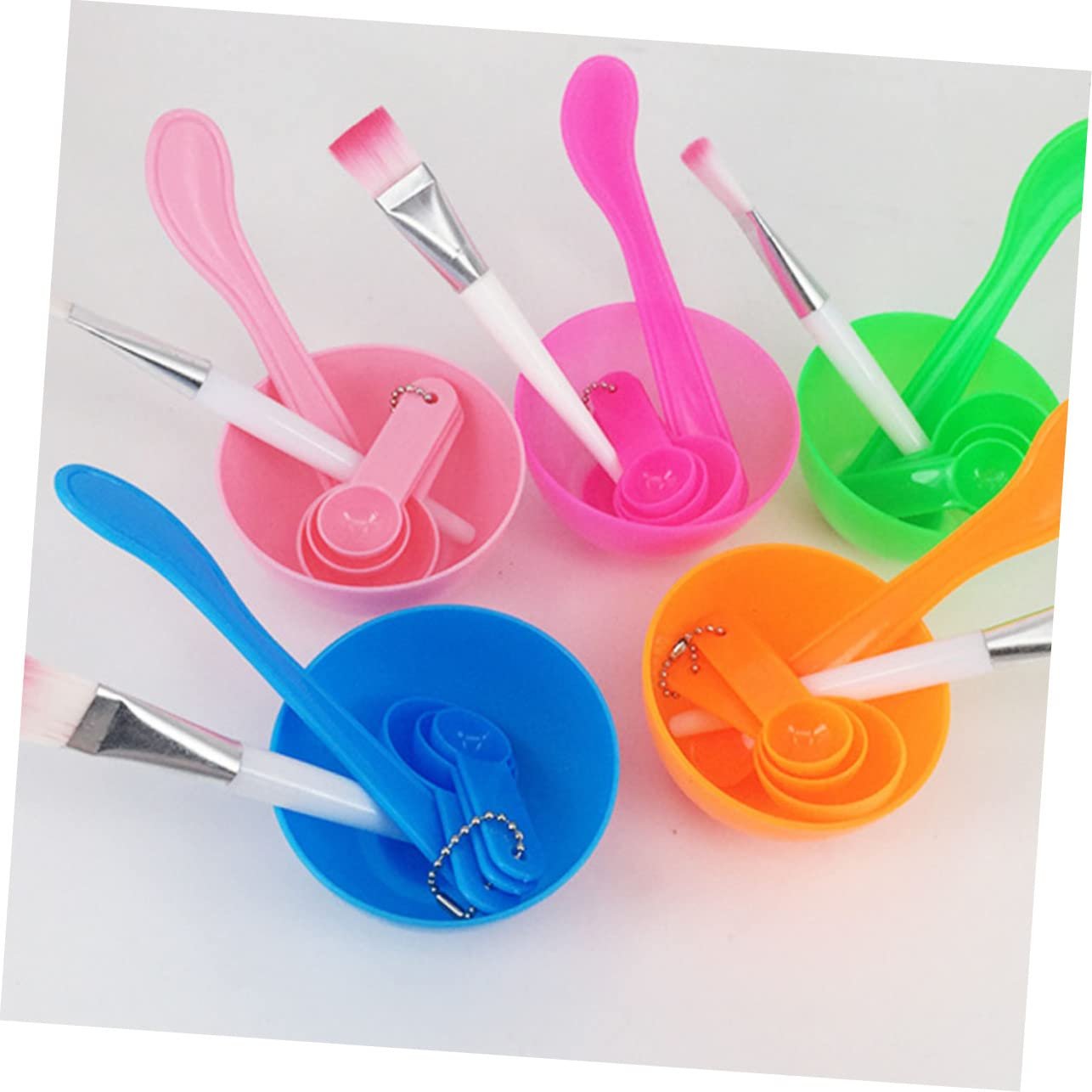 MERRYHAPY Facial Mask Mixing Bowl 6pcs Set with Brush Spoon Diy Face Mask Tools Bulk Beauty Appliance Random Color - Image 8
