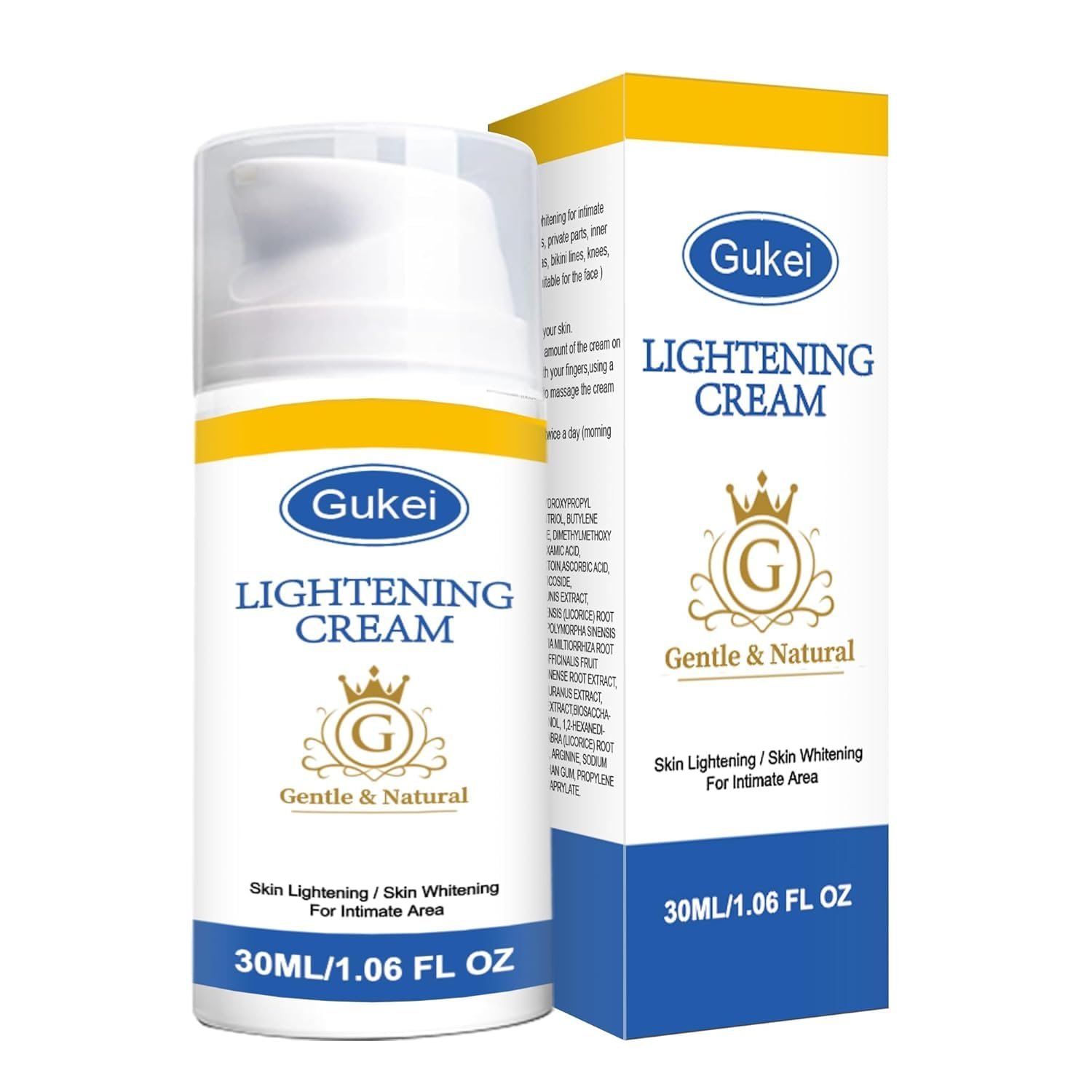 Skin Lightening Cream Gel For Body Intimate Area With Niacinamide, Arbutin, Vitamin C For Private Parts, Underarm, Knees, Elbows, Inner Thigh, Bikini Areas, armpit Skin Whitening Bleaching Cream 30ML - Image 7