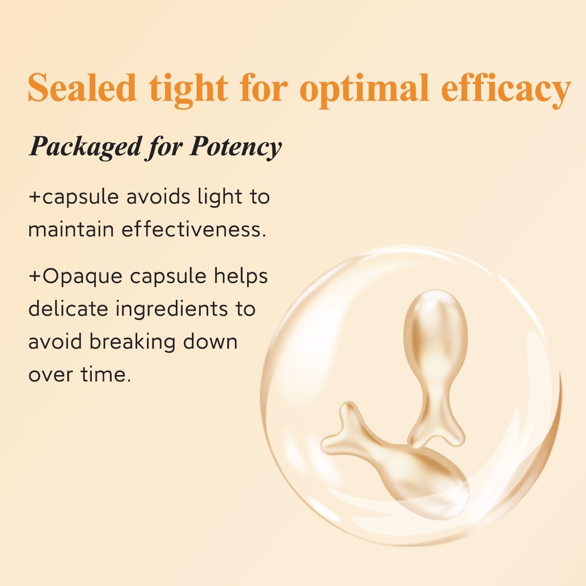 HKH Vitamin C Super Serum for Face - Anti Aging Skincare Vitamin E Facial Serum Capsules with Niacinamide - Vit C Serum Oil for Women - Moisturise & Even Skin Tone - Travel Friendly (38 Capsules) - Image 8