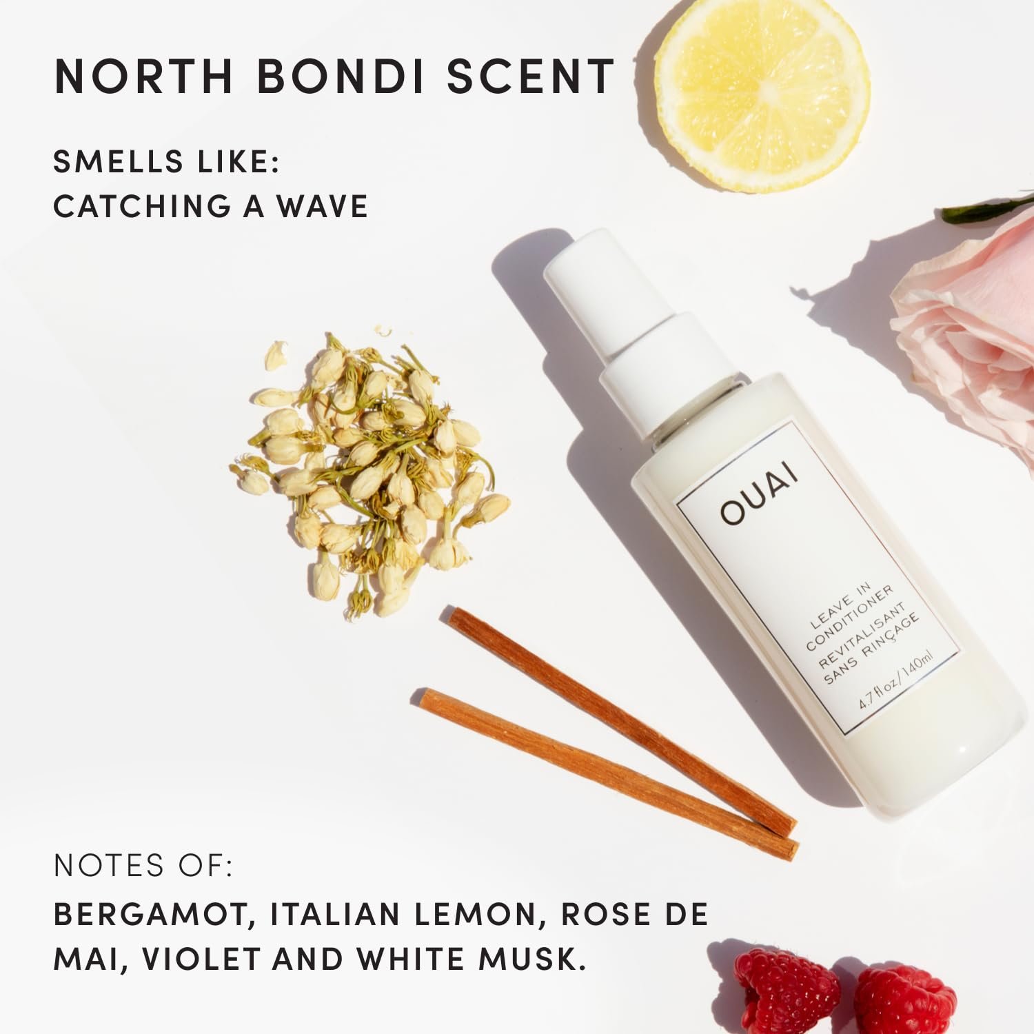 OUAI Leave In Conditioner & Heat Protectant for Hair - Prep Hair for Styling or Use as Detangling Spray to Fight Frizz & Flyaways - No Parabens, Sulfates or Phthalates (4.7 oz) - Image 6