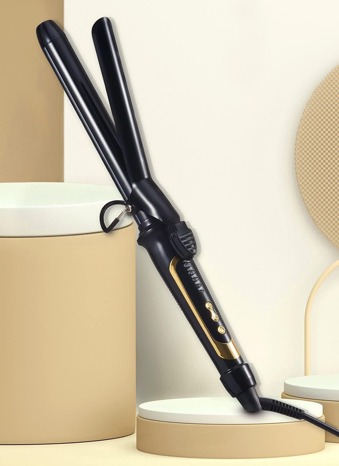 Lanvier 1 Inch Extra Long Hair Curling Iron with Ceramic Tourmaline Barrel, Professional Hair Curler up to 450°F with Dual Voltage for Worldwild Use, Hair Waving Style Tool for Girls&Women–Black - Image 7