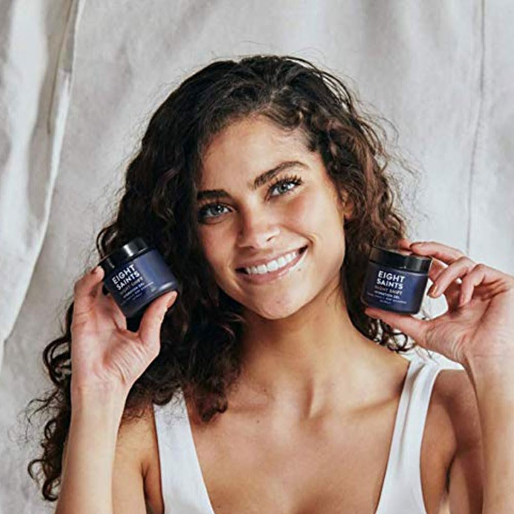 Eight Saints Night Shift Anti-Aging Gel Face Moisturizer, Anti Wrinkle Night Cream Gel For Face To Reduce Fine Lines and Wrinkles, with Peptides, Vitamin C, and Aloe Vera, 2 Ounces - Image 4