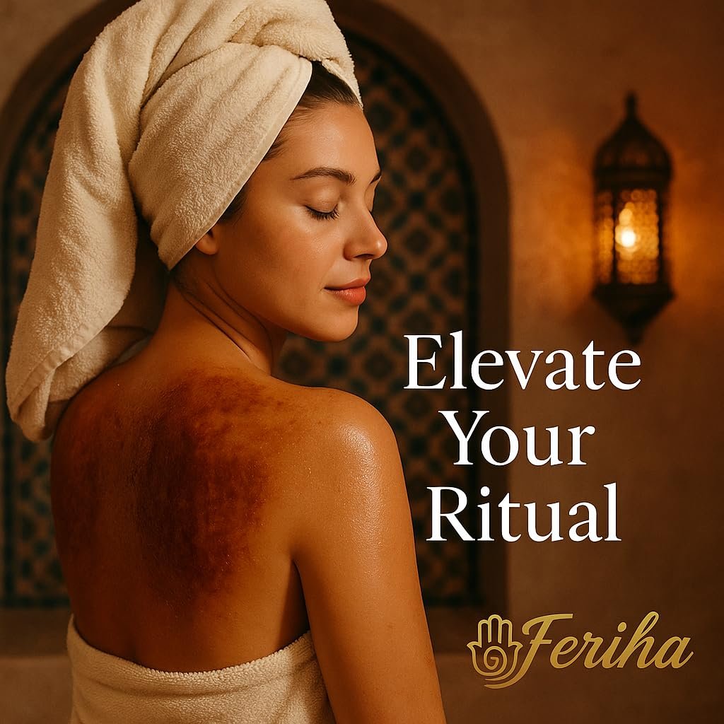 FERIHA Moroccan Black Soap with Aker Fassi – Red Poppy Petals & Pomegranate Shell – 100% Natural Artisan Beldi Hammam Soap for Radiance, Skin Firming & Deep Cleansing – Sourced & Crafted in Morocco - Image 4