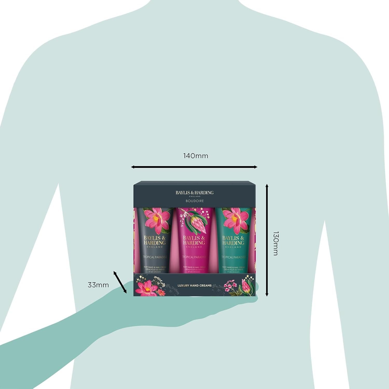 Baylis & Harding Boudoire Tropical Paradise Luxury Hand Care Gift Set For Women - Vegan Friendly - Image 6