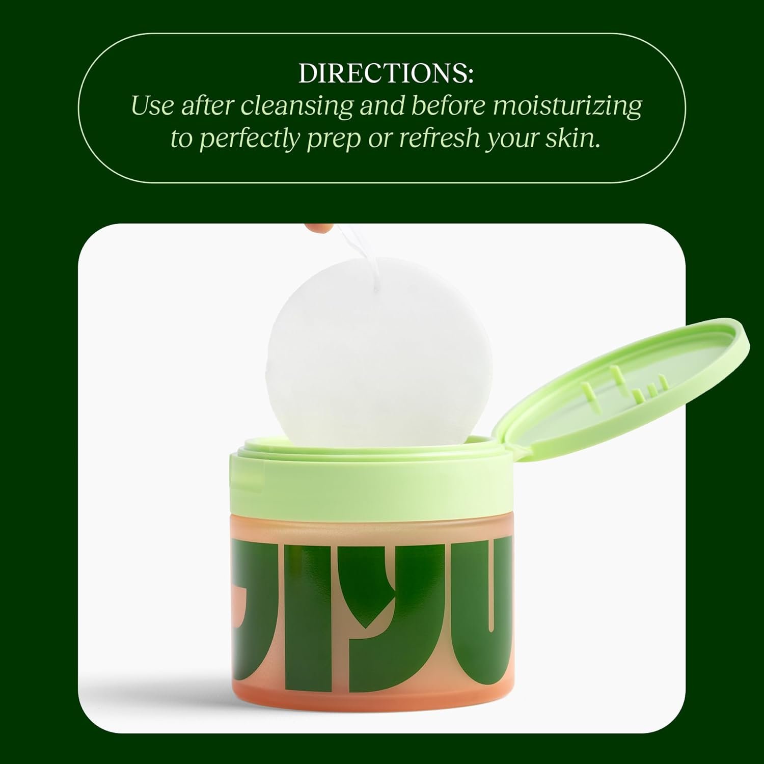 JiYu Toning Polish Pads - Korean Skincare for Dark Spots, Wrinkles & Dull Skin - Hydrating Facial Treatment with Snail Mucin, Niacinamide, Peptides & Centella - 100 Count - Image 7