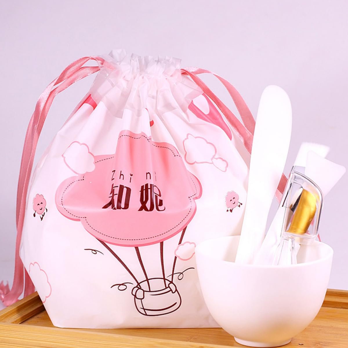 Ipetboom Facial Mask Mixing Bowl Set 5pcs Silicone Beauty Bowl with Stirring Rod Brush Spoon for DIY Skincare at Home and Salon Use - Image 5