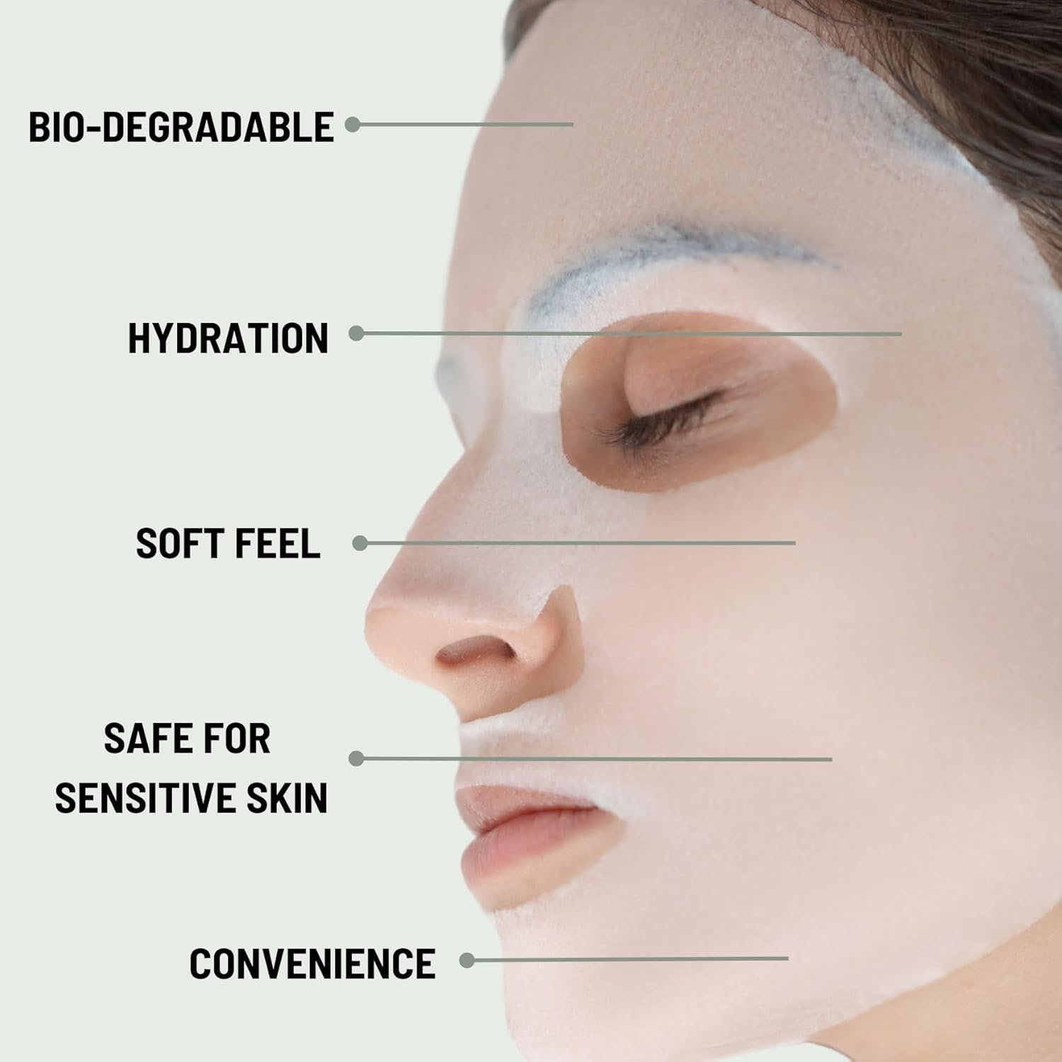 ORGAID Organic Sheet Mask | Made in USA (Anti-aging & Moisturizing, pack of 4) - Image 5