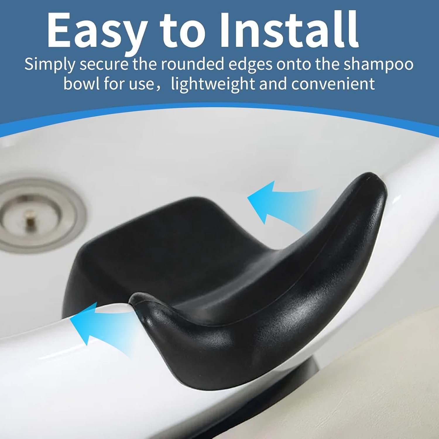 Silicone Shampoo Bowl Neck Cushion - Ergonomic Salon Hair Washing Neck Support Pillow, Non-Slip Shampoo Tray Neck Rest for Spa and Salon Basins, Comfortable Hairdressing Sink Accessory for Hair Care - Image 6