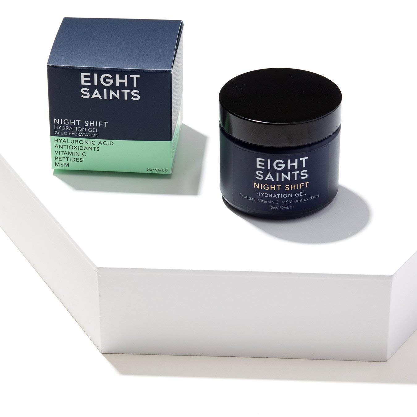 Eight Saints Night Shift Anti-Aging Gel Face Moisturizer, Anti Wrinkle Night Cream Gel For Face To Reduce Fine Lines and Wrinkles, with Peptides, Vitamin C, and Aloe Vera, 2 Ounces - Image 2