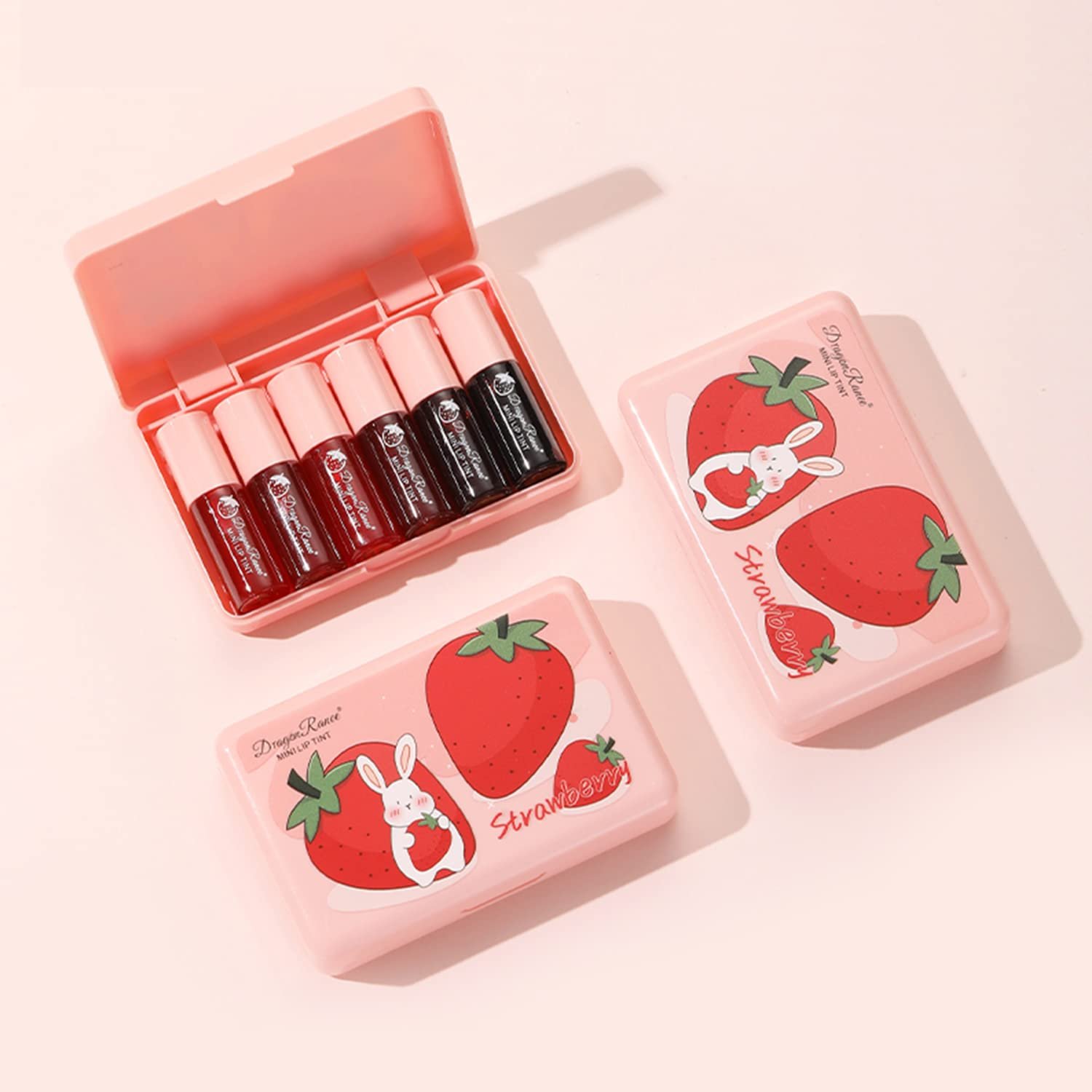 Eakroo 6 Colors Lip Tint Stain Mini Liquid Lipstick, Lip Gloss for Women, Lip Oil Stain, Lip Stain Long Lasting Waterproof, Lip Makeup, Korean Makeup, Cute Stuff, Non-Stick Cup, High Pigment - Image 6
