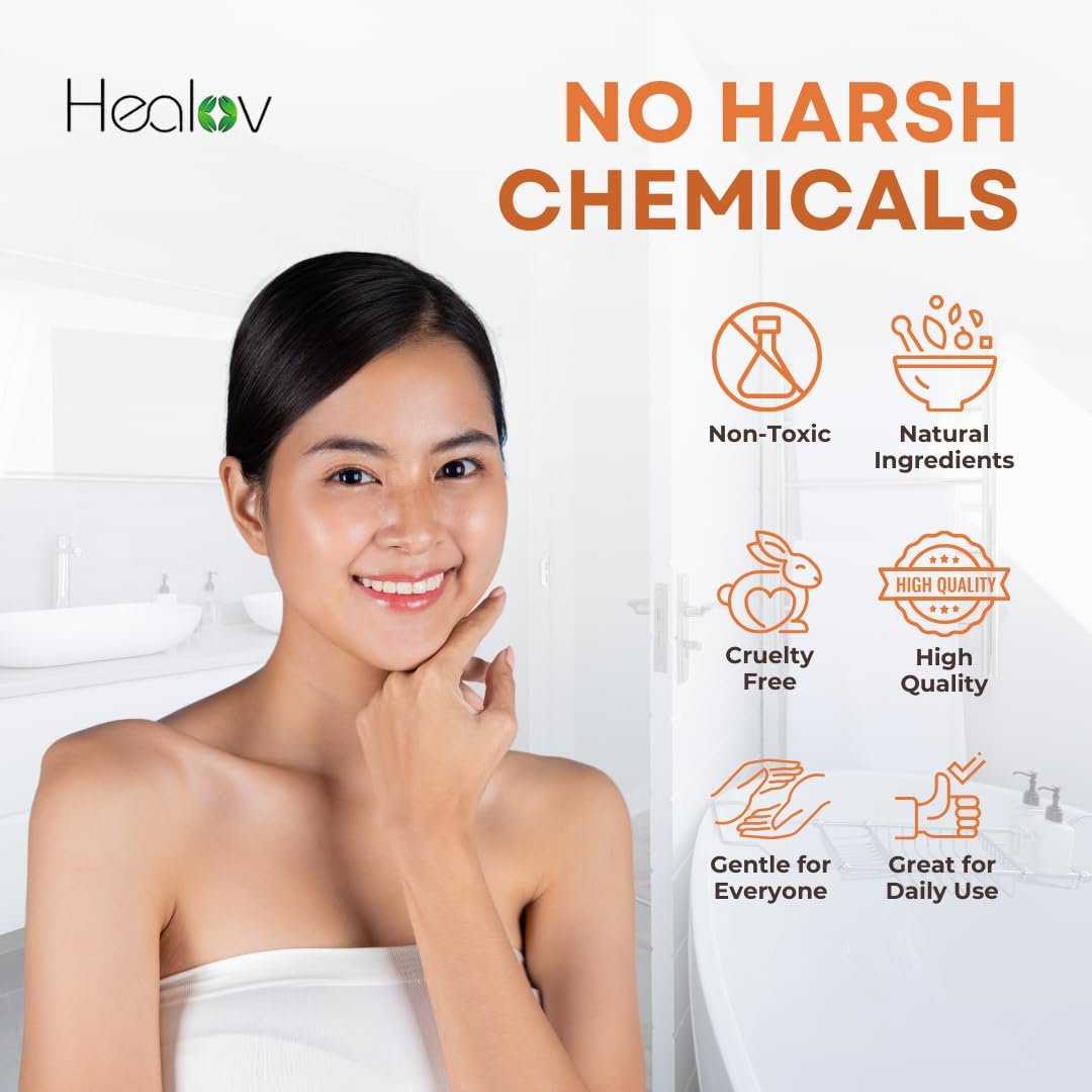 Healov Carrot Cream – Brightening Face & Body Cream for Dark Spots, Uneven Skin Tone & Dull Skin – Moisturizing Carrot Oil Lotion for Face, Underarms, Inner Thighs, Neck, Knees & Elbows - Image 6