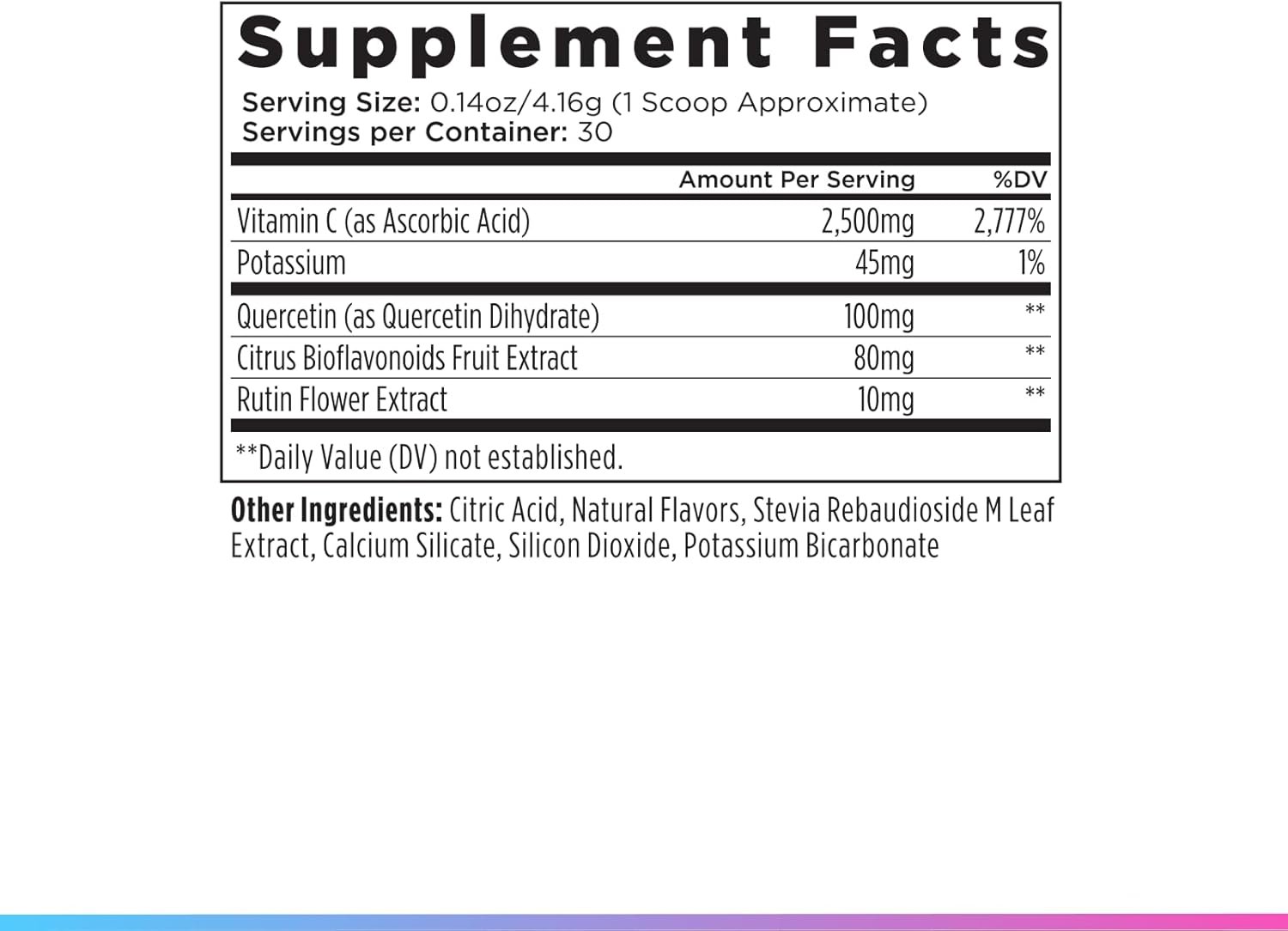Livingood Daily High Dose Vitamin C Powder Supplement, 2,600 MG Ascorbic Acid Powder Supports Immunity & Skin Health, Powdered Vitamin C with Quercetin, Sweetened with Stevia, Vegan, 30 Servings - Image 7