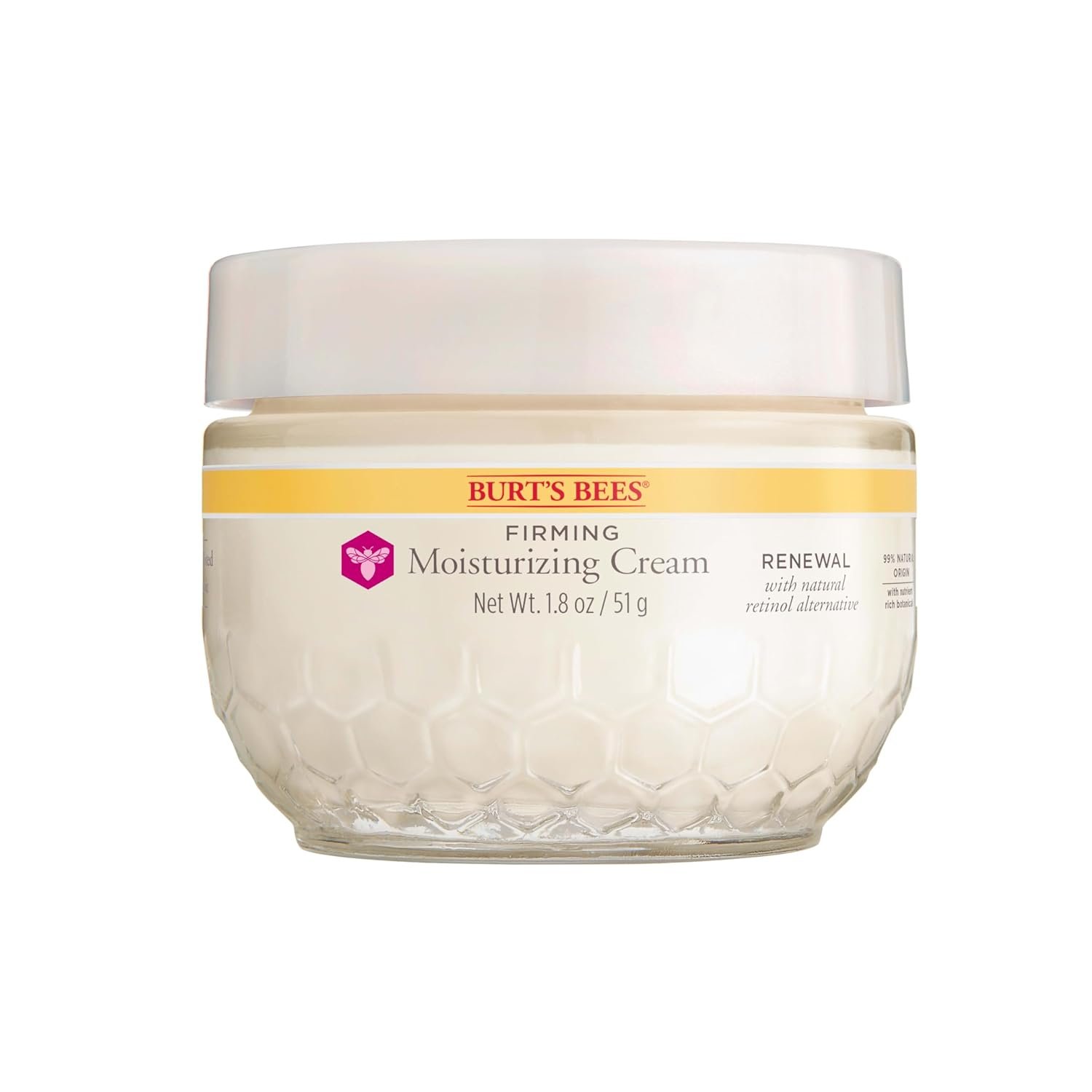 Burt's Bees Renewal Firming Face Cream, Anti-Aging Retinol Alternative, Moisturizing Natural Origin Skin Care, 1.8 Ounce - Image 17