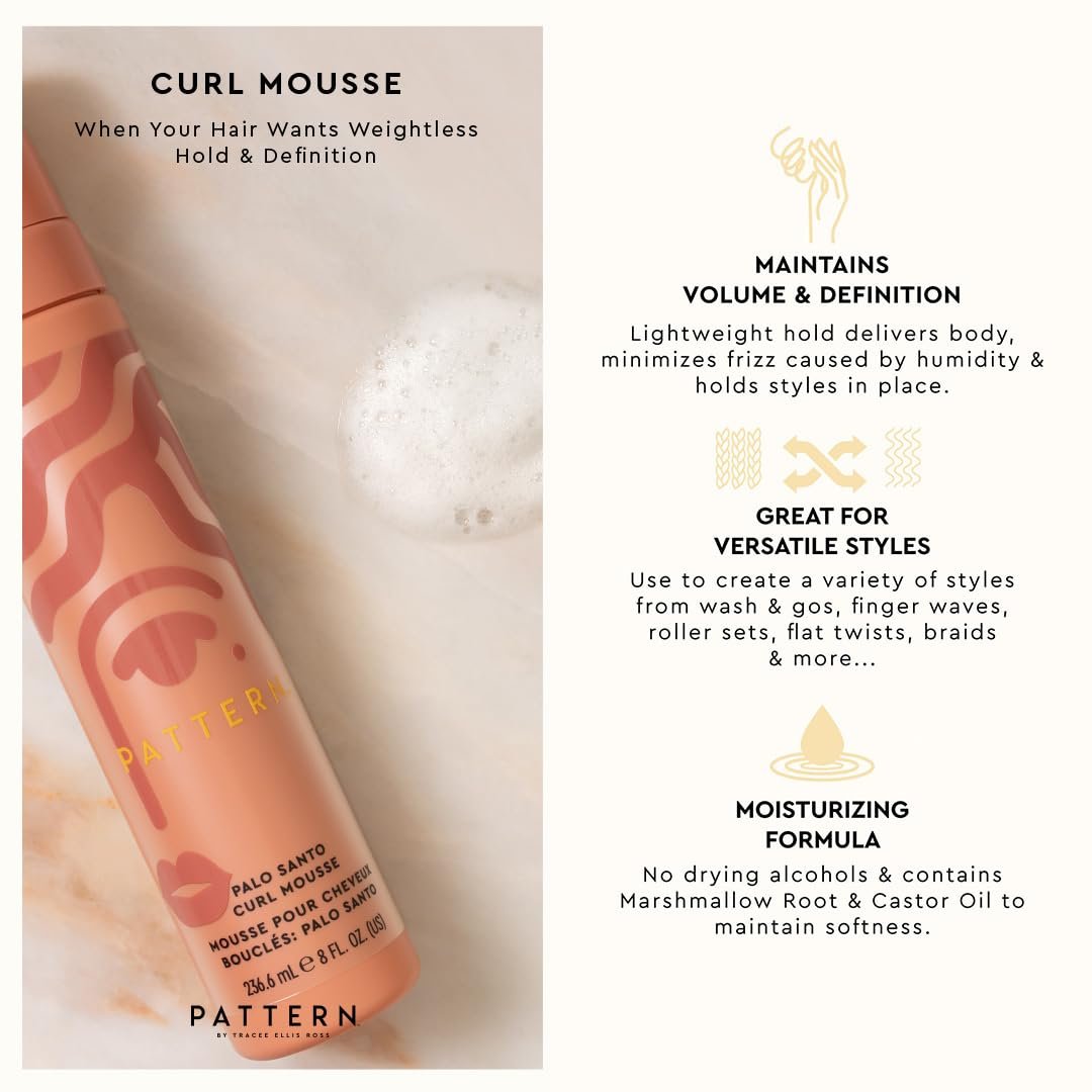 PATTERN Beauty by Tracee Ellis Ross Palo Santo Mini Kit features our Bestsellling Formulas: Palo Santo Leave-In Conditioner, Palo Santo Curl Mousse, Palo Santo Styling Cream in Mini Travel Sizes - Image 6