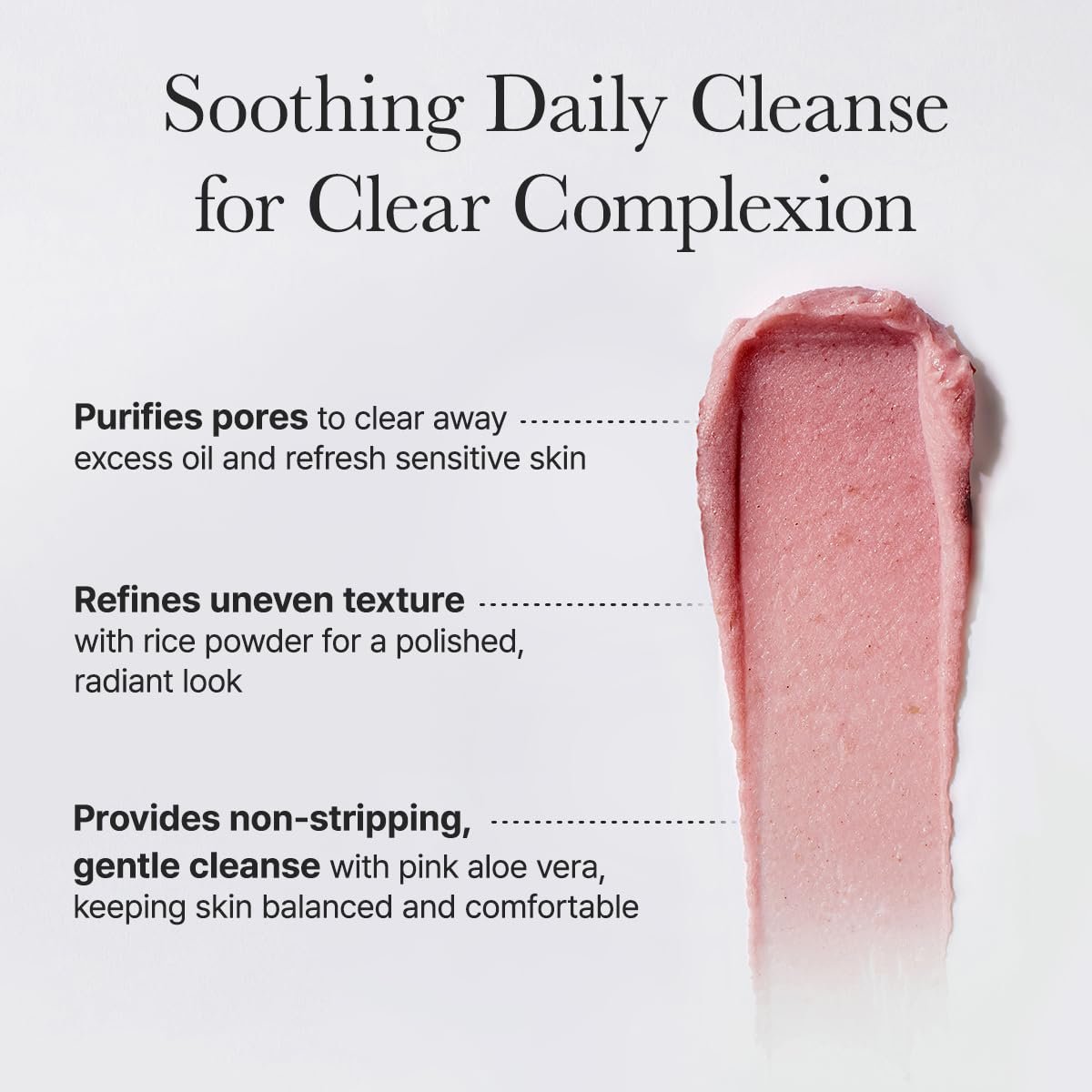Arencia Rosehip Brightening Rice Mochi Face Cleanser & Daily Scrub - Moisturizing, Exfoliating & Deep-Cleansing - All Skin Types with Rice Powder & Rice Water (1.76oz) - Image 4