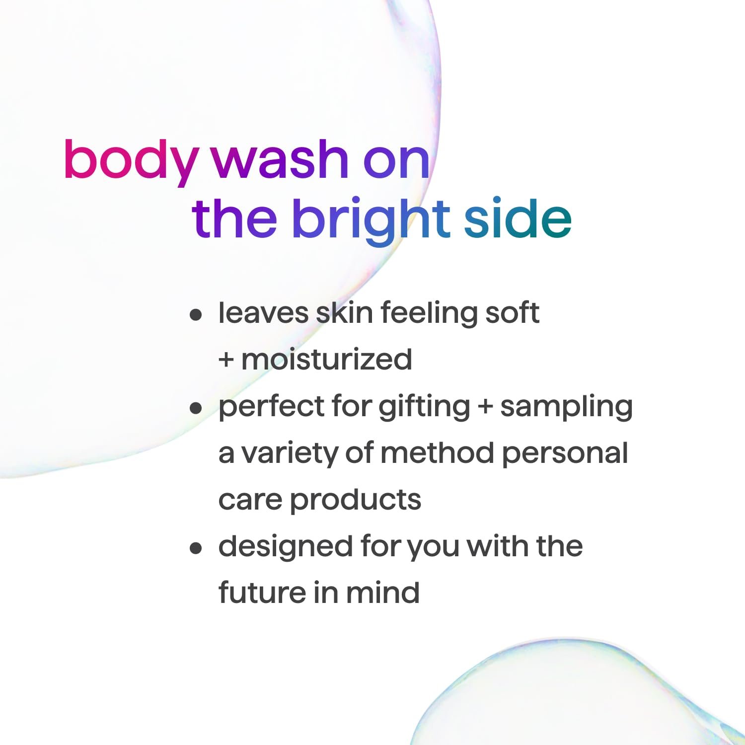 Method Body Wash Gift Set, Pure Peace, Simply Nourish and Sea + Surf, 3.4 oz Travel Size Bottles - Image 4