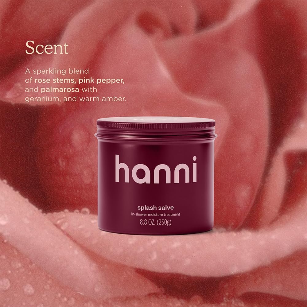 HANNI Splash Salve Body Mask, In-Shower Moisturizer with Coconut, Jojoba, Shea Butter & Glycerin, Deep Conditioning for All Skin Types, 250 mL / 8.8 oz - Image 6
