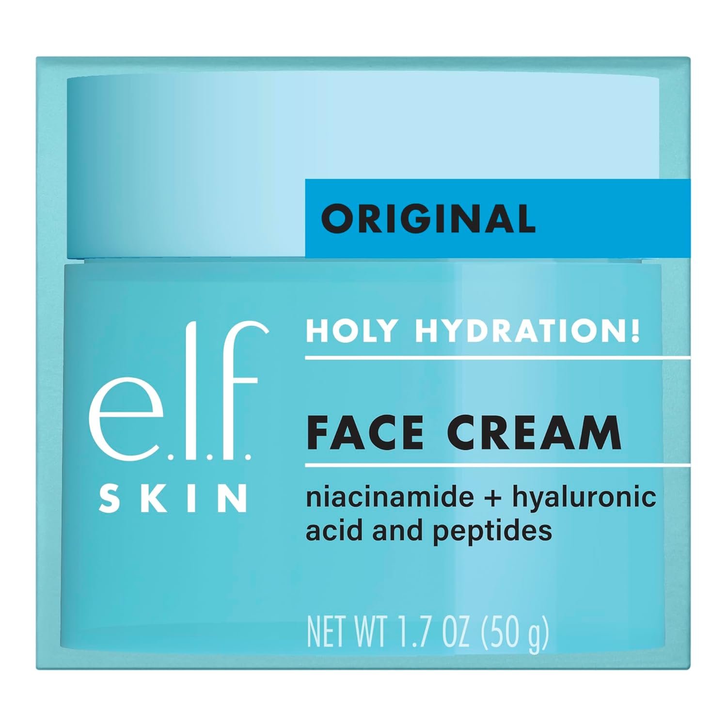 e.l.f. SKIN Holy Hydration! Face Cream with Hyaluronic Acid, Niacinamide & Peptides, Nourishing & Plumping Moisturizer, Vegan & Cruelty-Free - Image 6