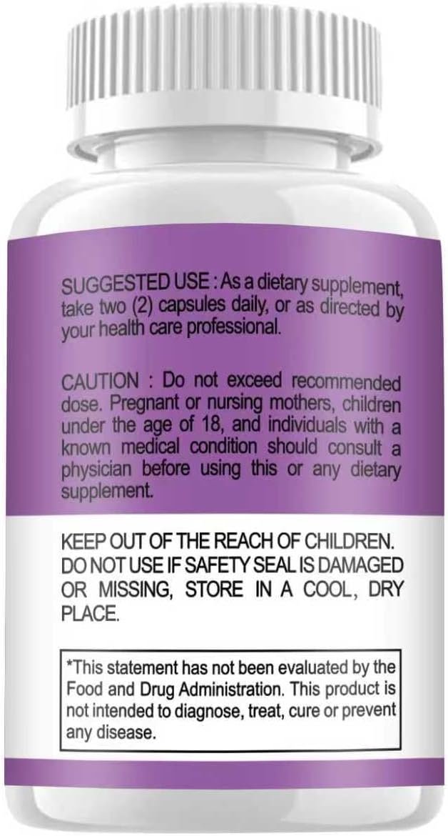 Lymphatic Drainage Supplement Capsules – Natural Herbal Blend with Dandelion, Burdock, Kelp & Echinacea for Women & Men, 60 ct - Image 3